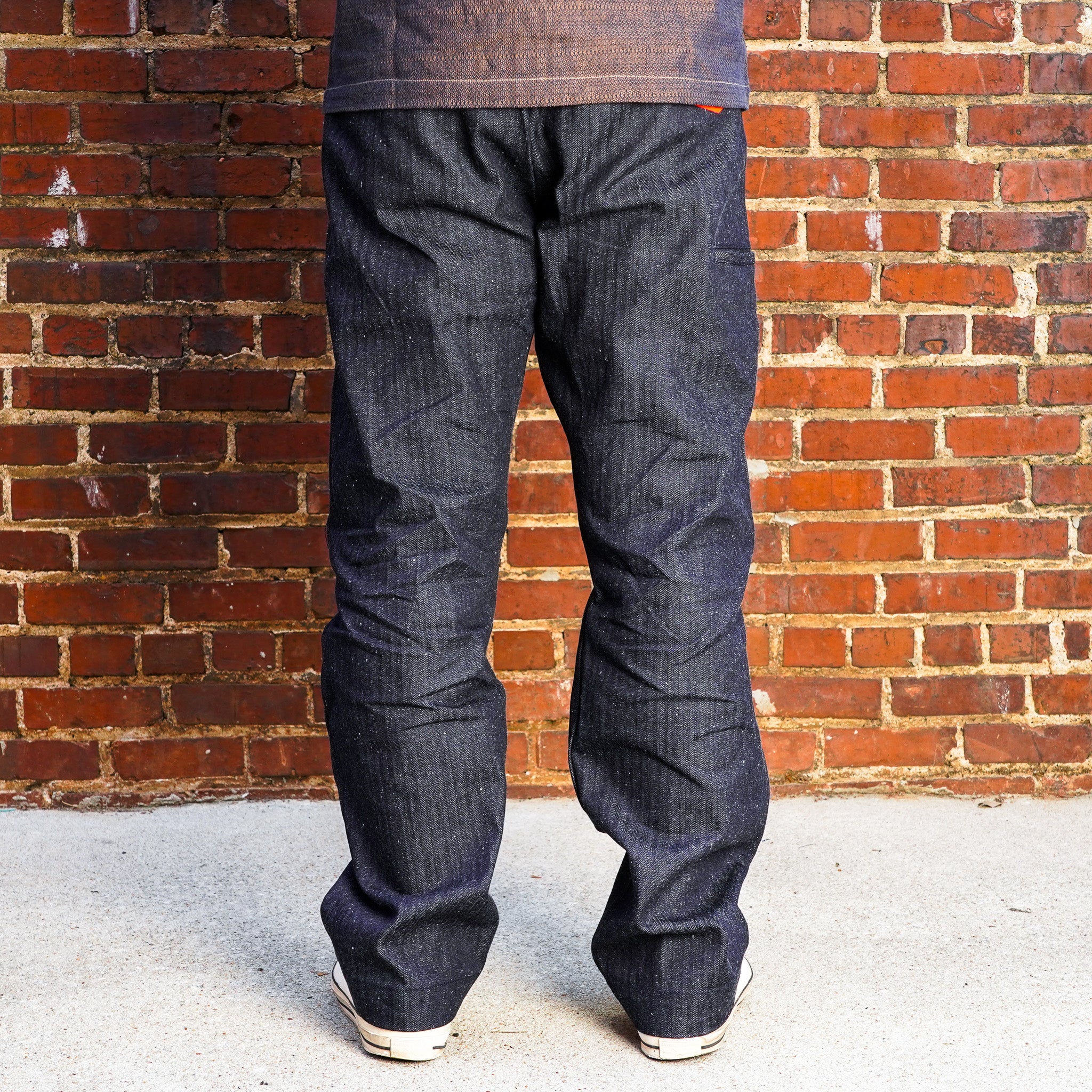 Samurai SWC300WP-HB 13oz "Gray Nep" HBT Wide Trousers - Indigo