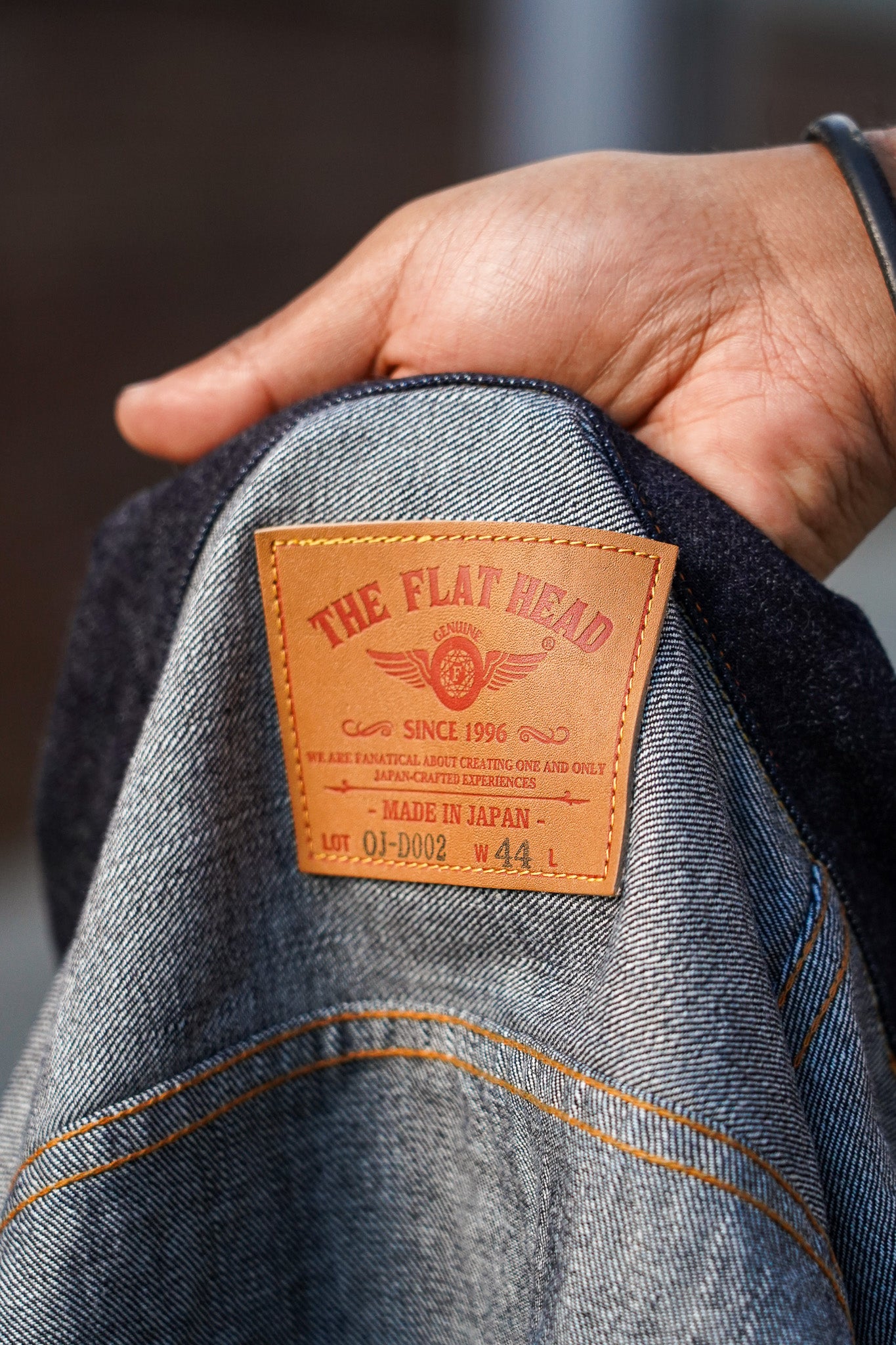 The Flat Head FN-OJ-D002 14.5oz Selvedge Denim Type II Jacket - Indigo