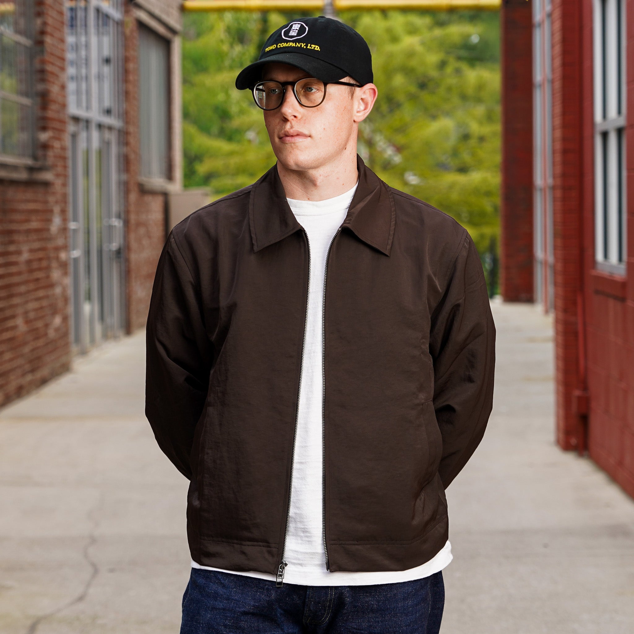 3sixteen Club Jacket - Brown Wrinkle Nylon