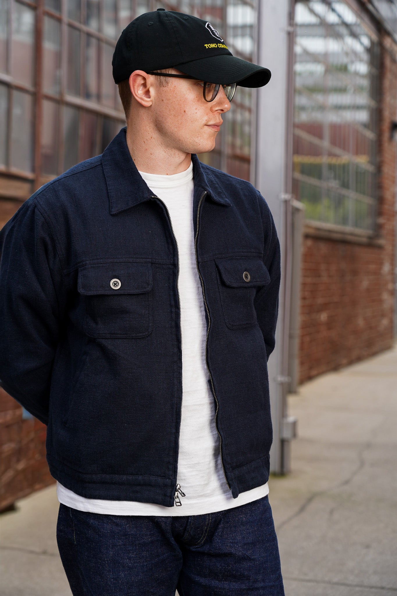 3sixteen Mechanic Jacket - Midnight Cotton/Linen