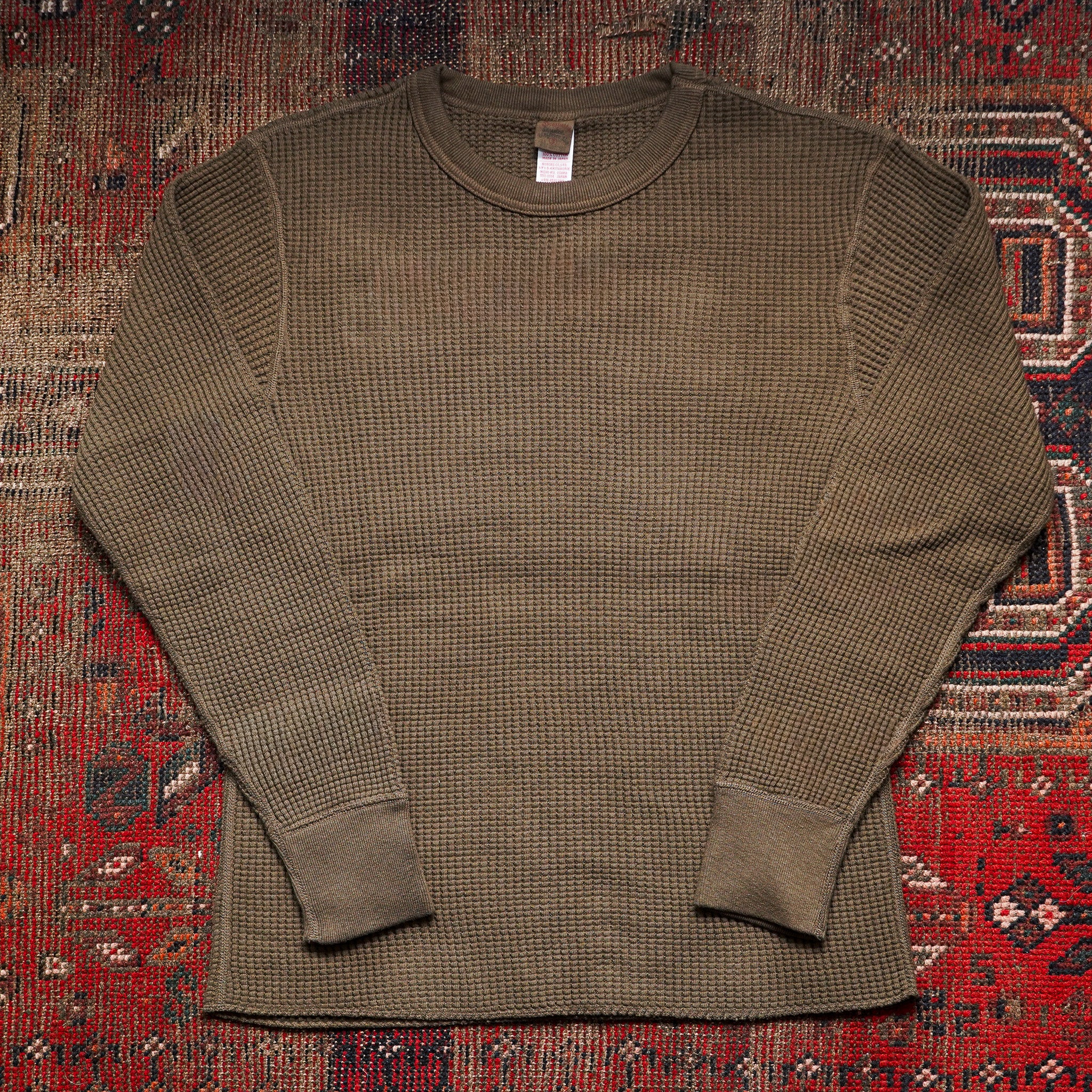 UES Big Waffle Thermal Shirt - Brown