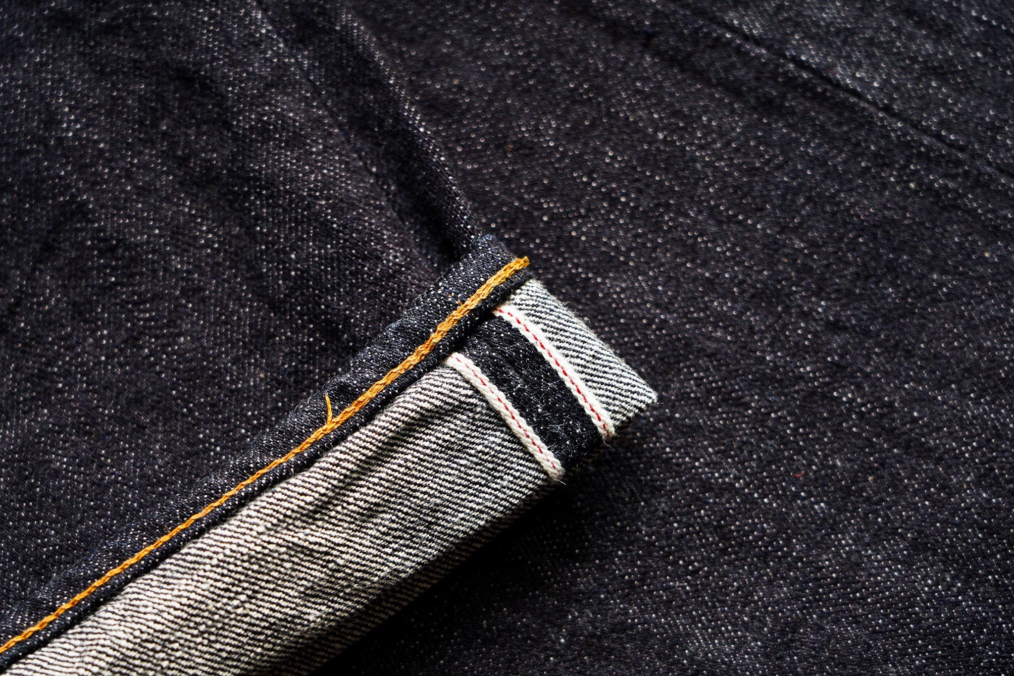 UES 400-Z 17oz Classic Straight Indigo Selvedge Denim - One Washed