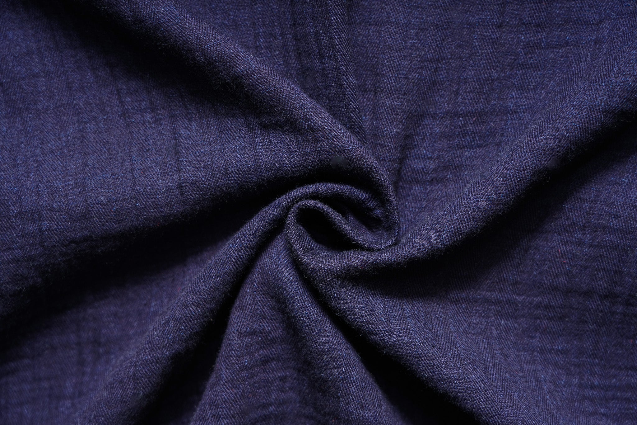 UES Herringbone Double Gauze Short Sleeve Shirt - Indigo