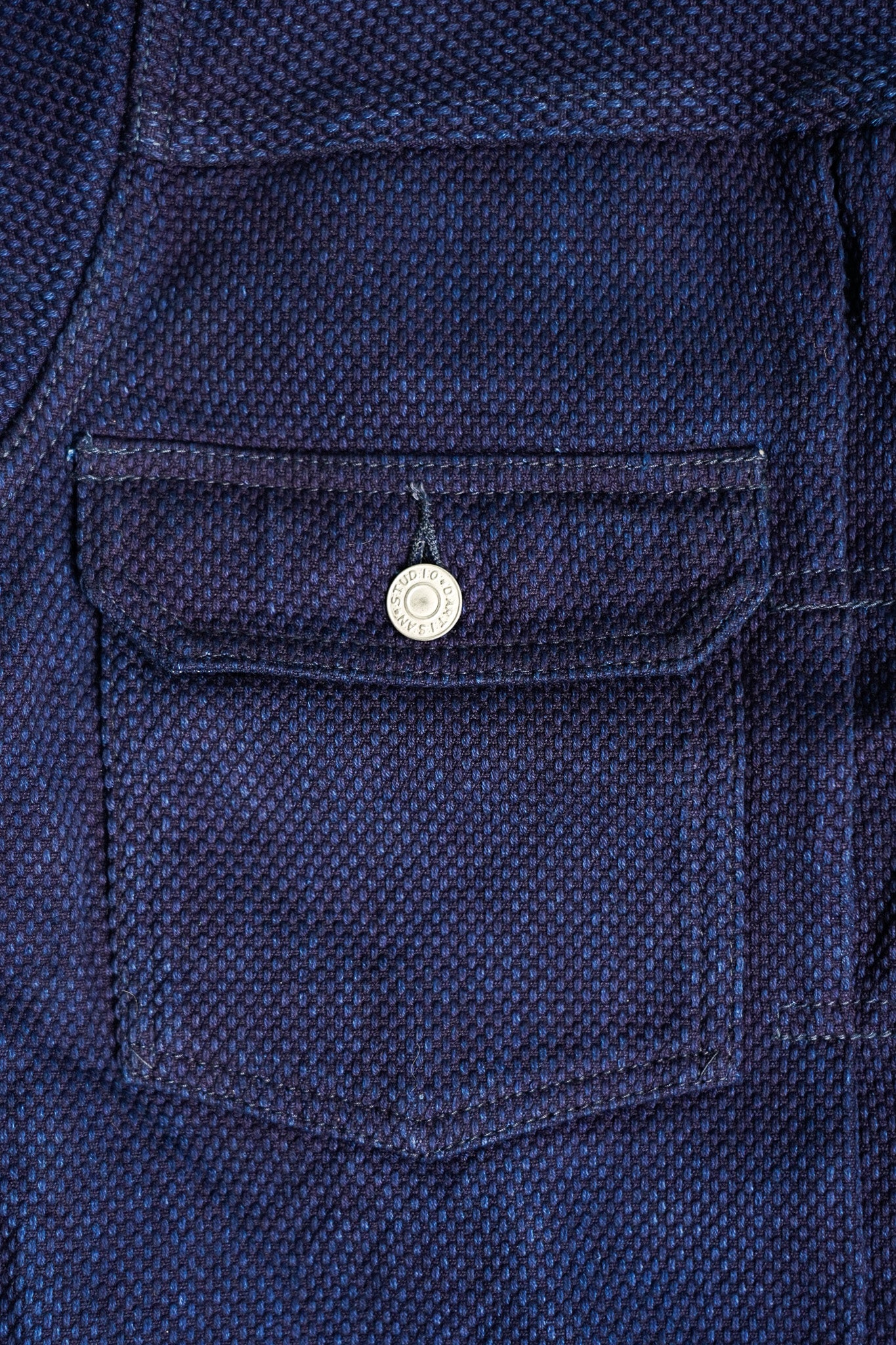 Studio D'Artisan 4619 Selvedge Sashiko Type II Jacket - Indigo