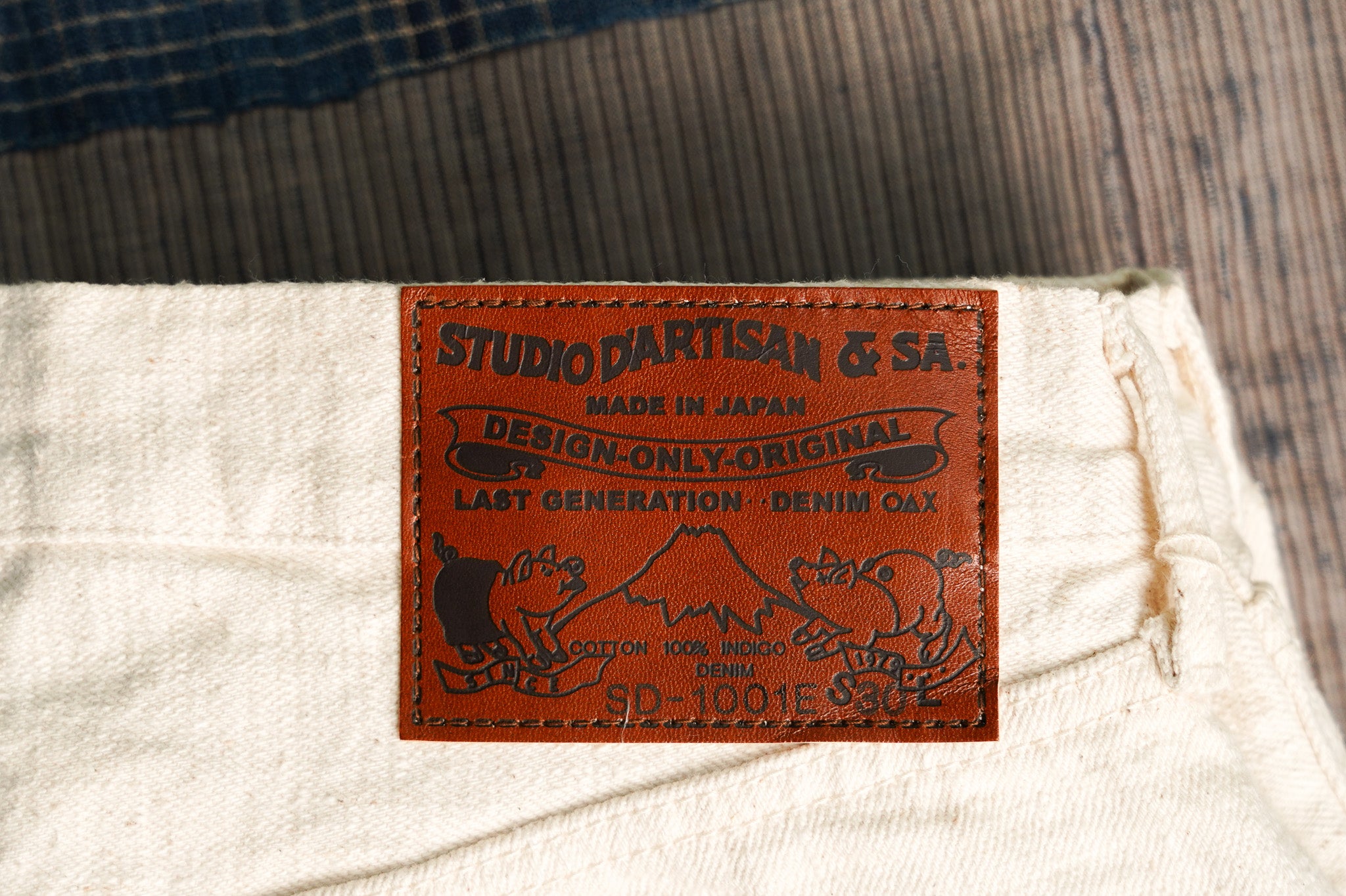 Studio D'Artisan SD-1001E GL3 Straight Fit Selvedge Denim - Ecru