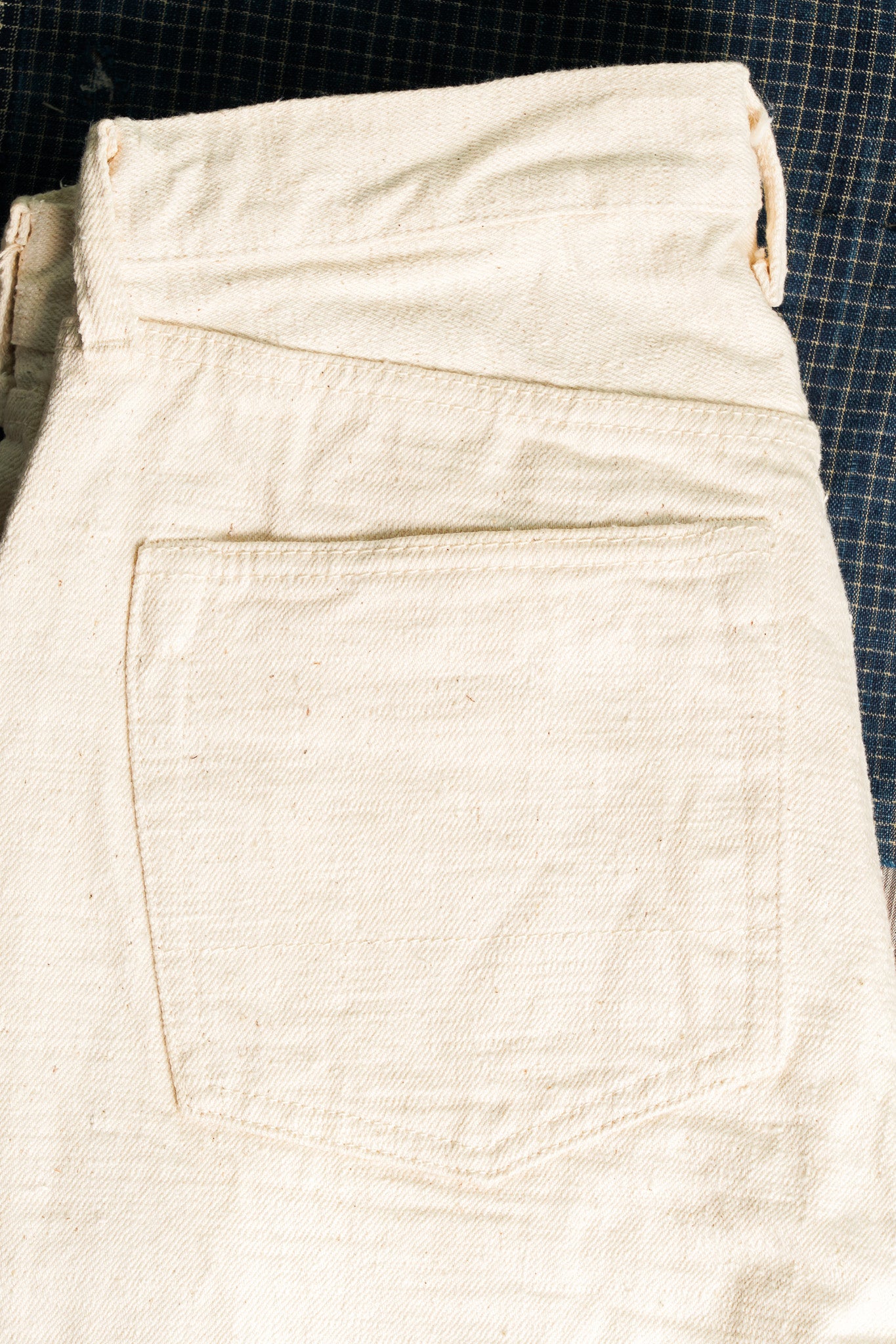 Studio D'Artisan SD-1001E GL3 Straight Fit Selvedge Denim - Ecru