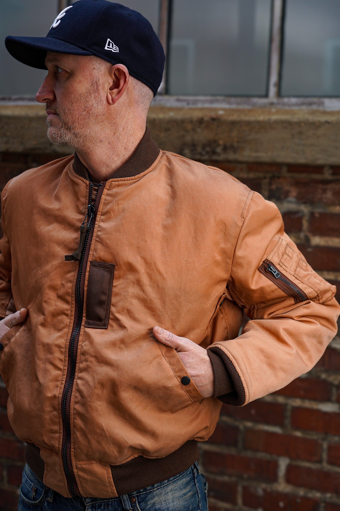 Studio D'Artisan 4599 MA-1 Flight Jacket - Kakishibu