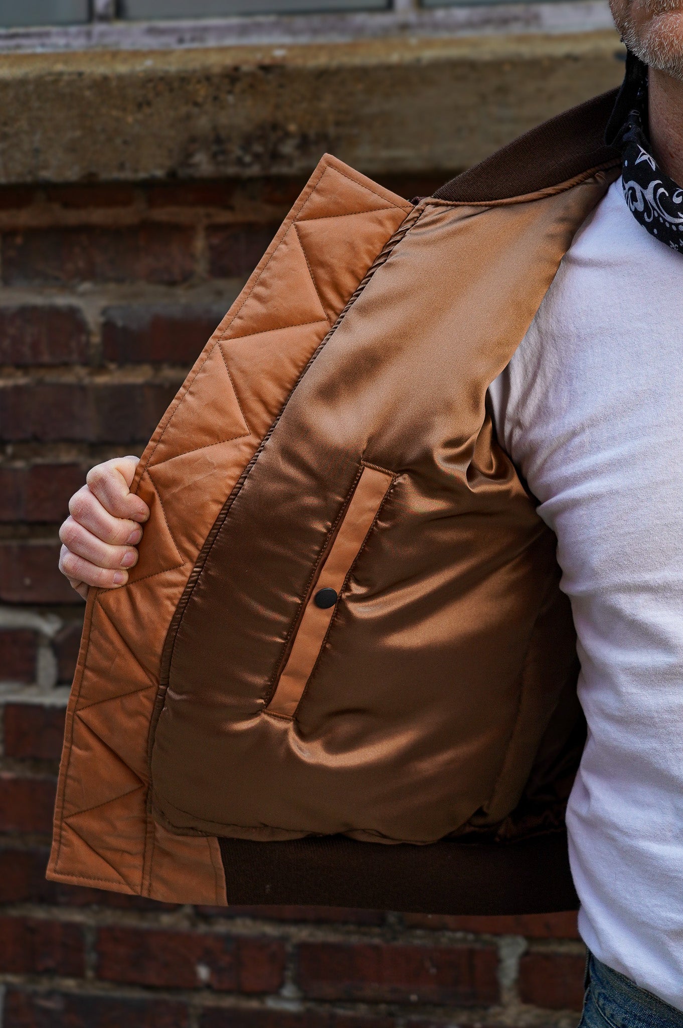 Studio D'Artisan 4599 MA-1 Flight Jacket - Kakishibu