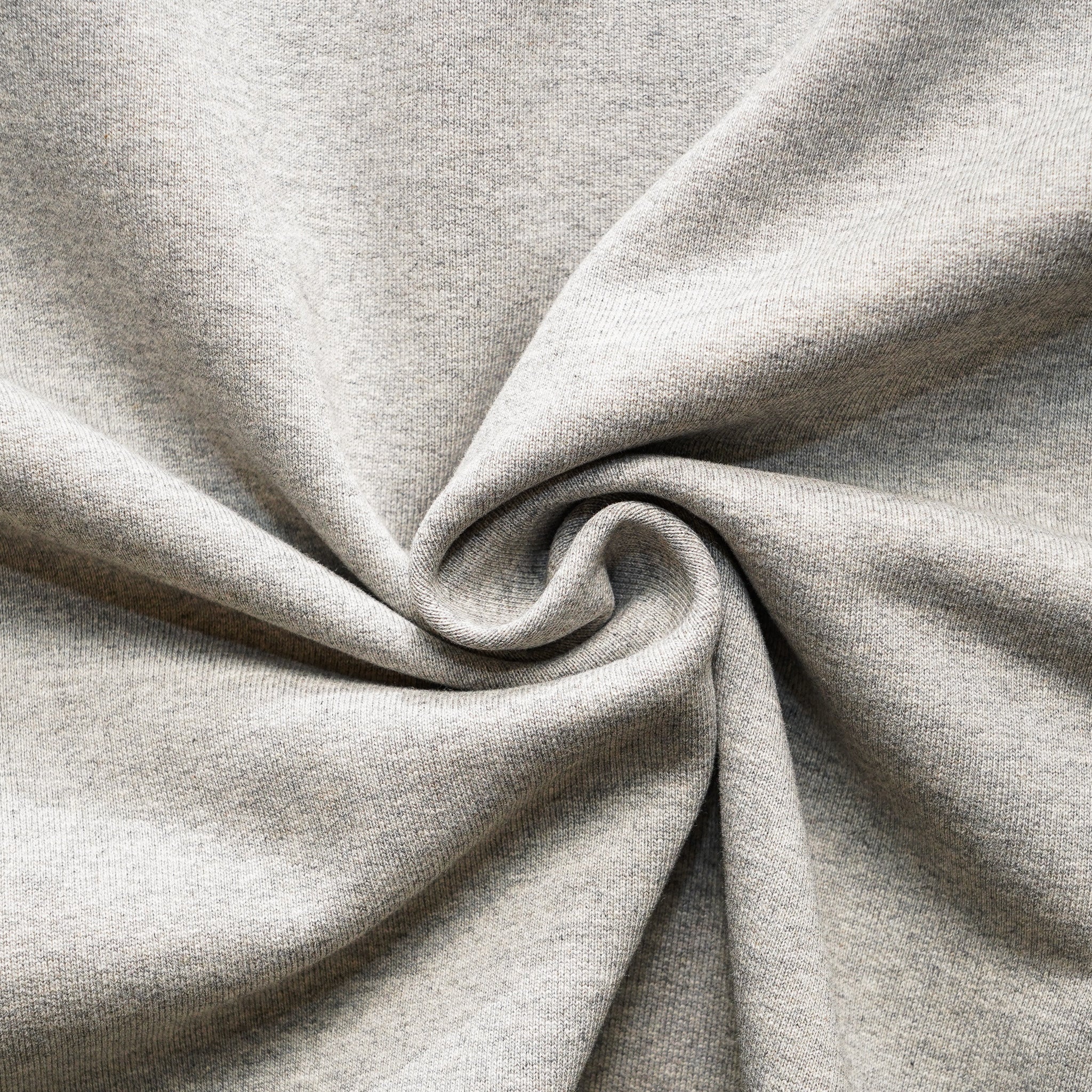 Merz b. Schwanen 3S48 Loopwheeled Classic Fit Heavyweight Sweatshirt - Grey Melange