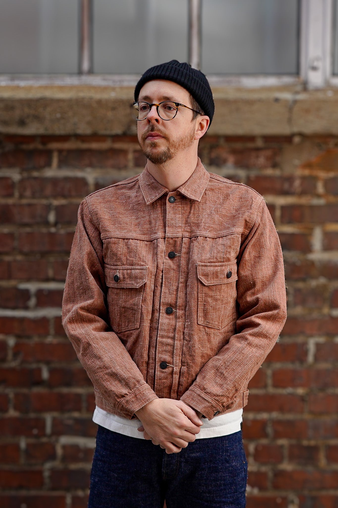 Studio D'Artisan SP-109 45th Anniversary Kakishibu Slub Denim Type II Jacket