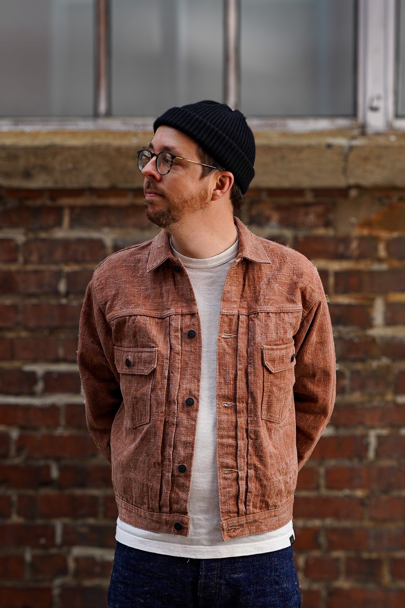 Studio D'Artisan SP-109 45th Anniversary Kakishibu Slub Denim Type II Jacket