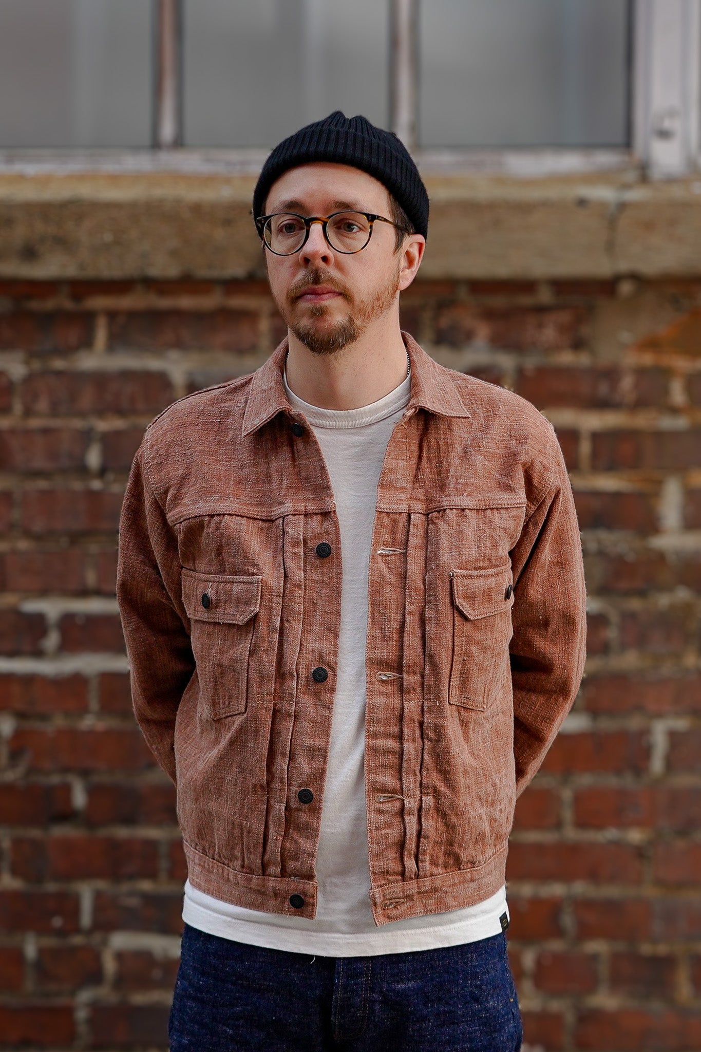 Studio D'Artisan SP-109 45th Anniversary Kakishibu Slub Denim Type II Jacket