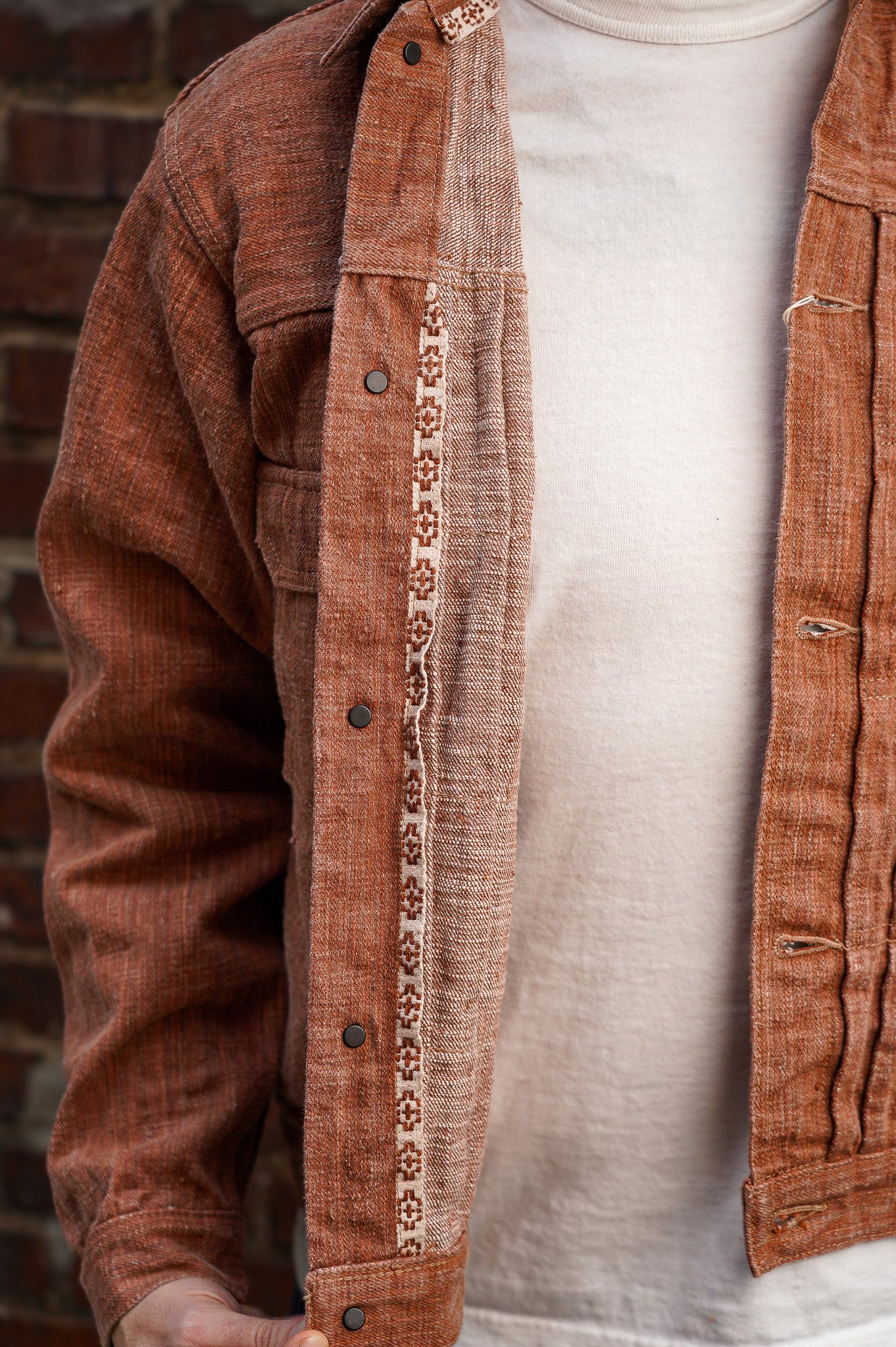 Studio D'Artisan SP-109 45th Anniversary Kakishibu Slub Denim Type II Jacket