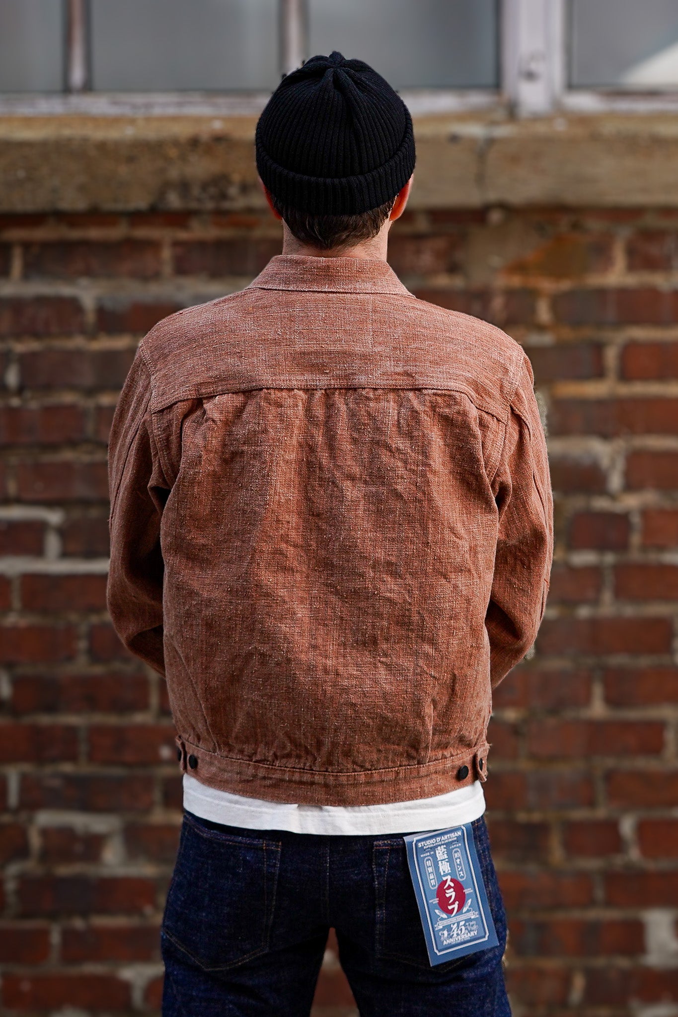 Studio D'Artisan SP-109 45th Anniversary Kakishibu Slub Denim Type II Jacket