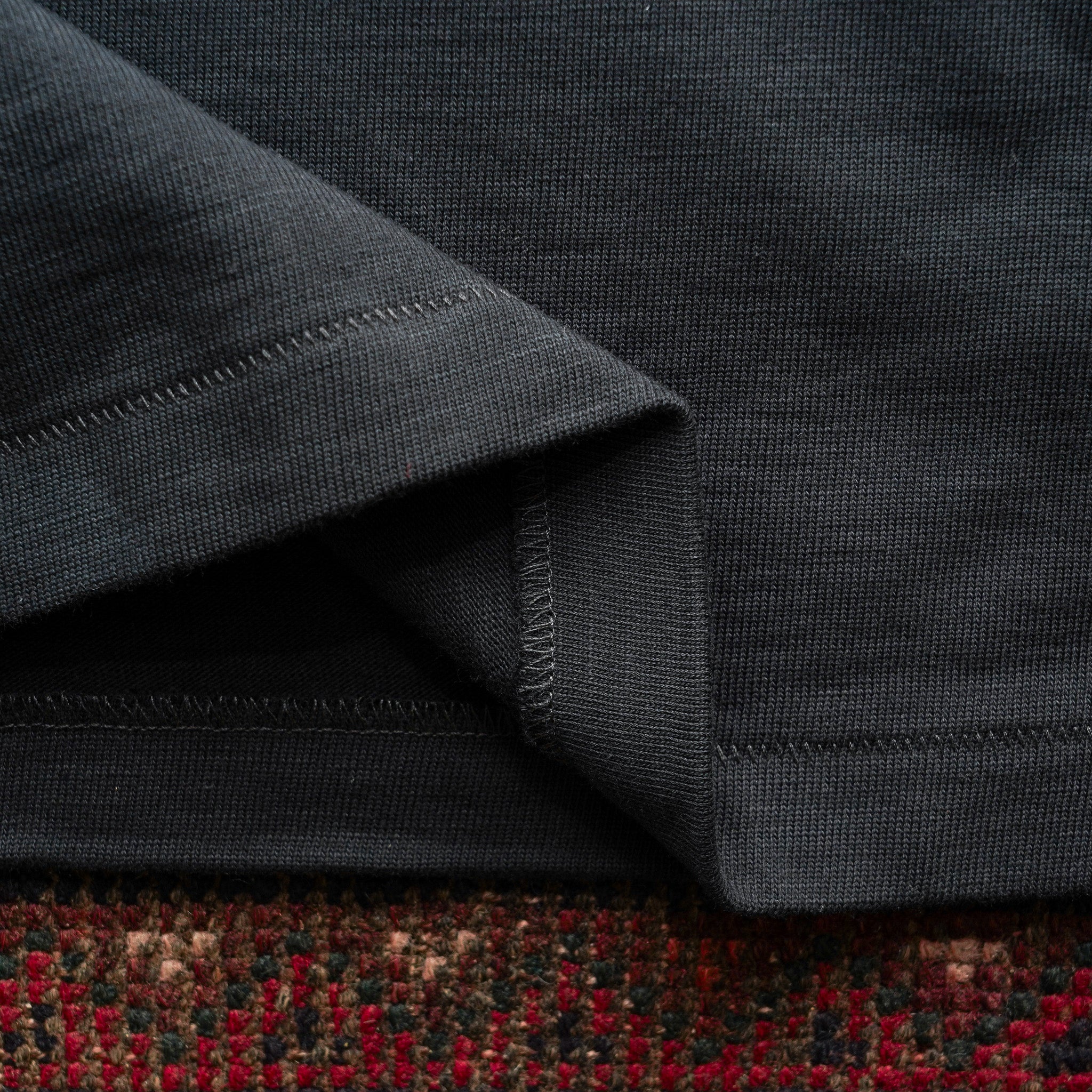 Merz b. Schwanen 2S18 Loopwheeled Relaxed Fit Heavyweight Longsleeve - Charcoal
