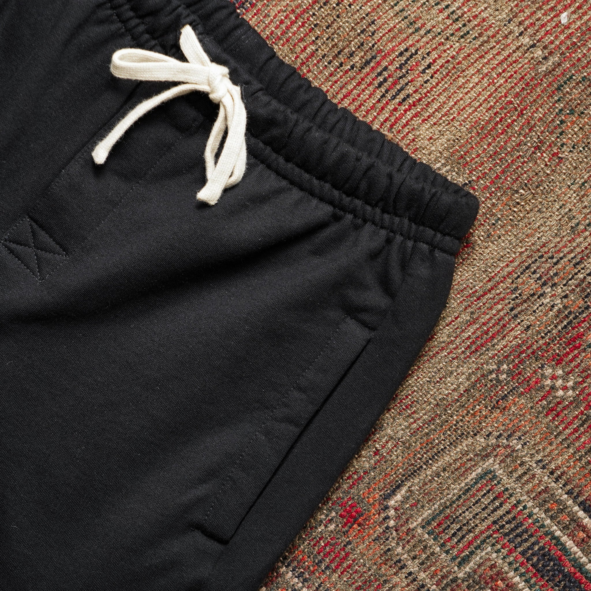 Merz b. Schwanen 3S50 Loopwheeled Classic Fit Heavyweight Sweatpants - Deep Black
