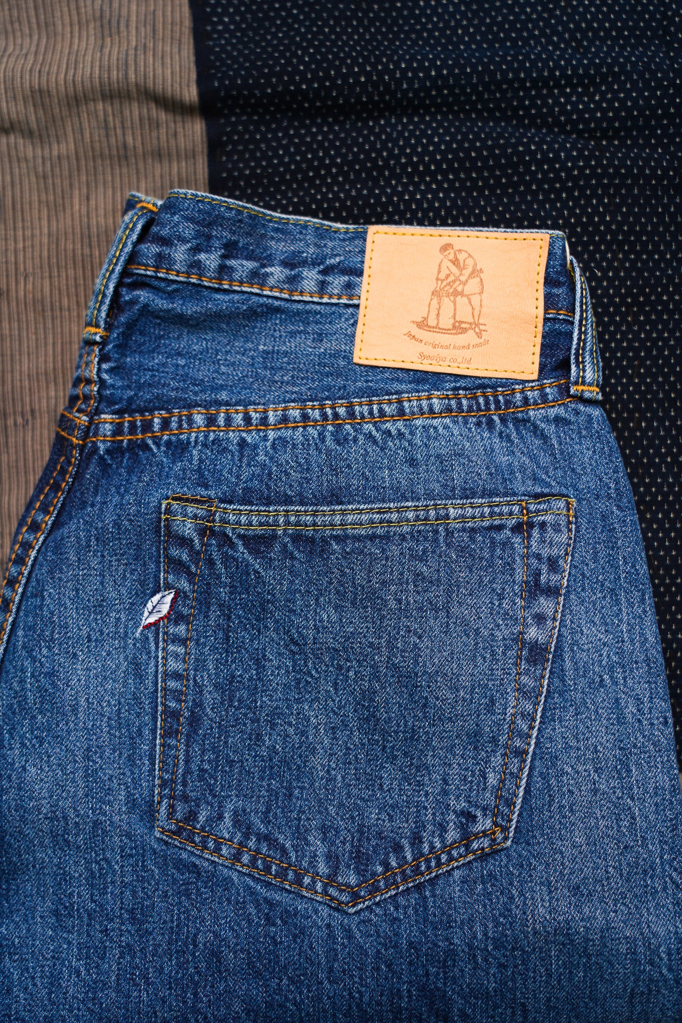 Pure Blue Japan USED-003-ID 14oz Natural Used Wash Regular Straight - Indigo