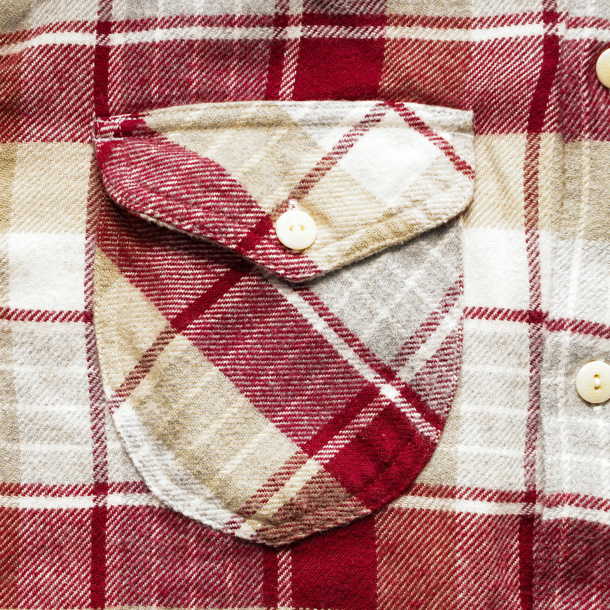 Wythe Flannel Workshirt - Merlot Plaid