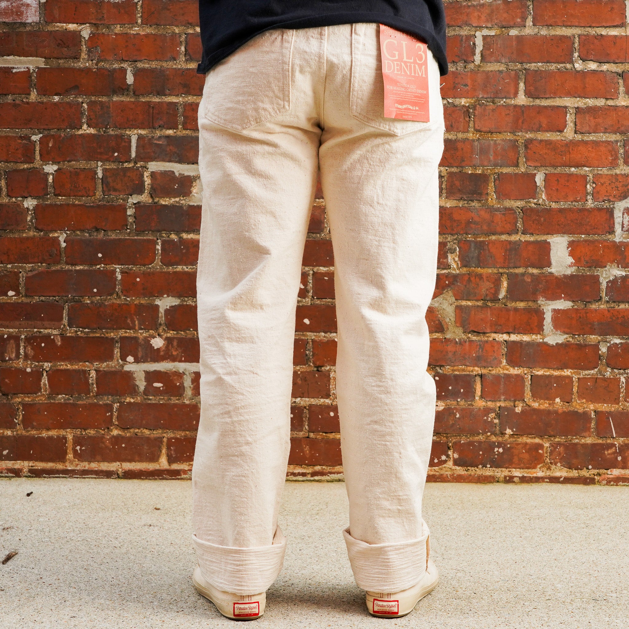 Studio D'Artisan SD-1001E GL3 Straight Fit Selvedge Denim - Ecru