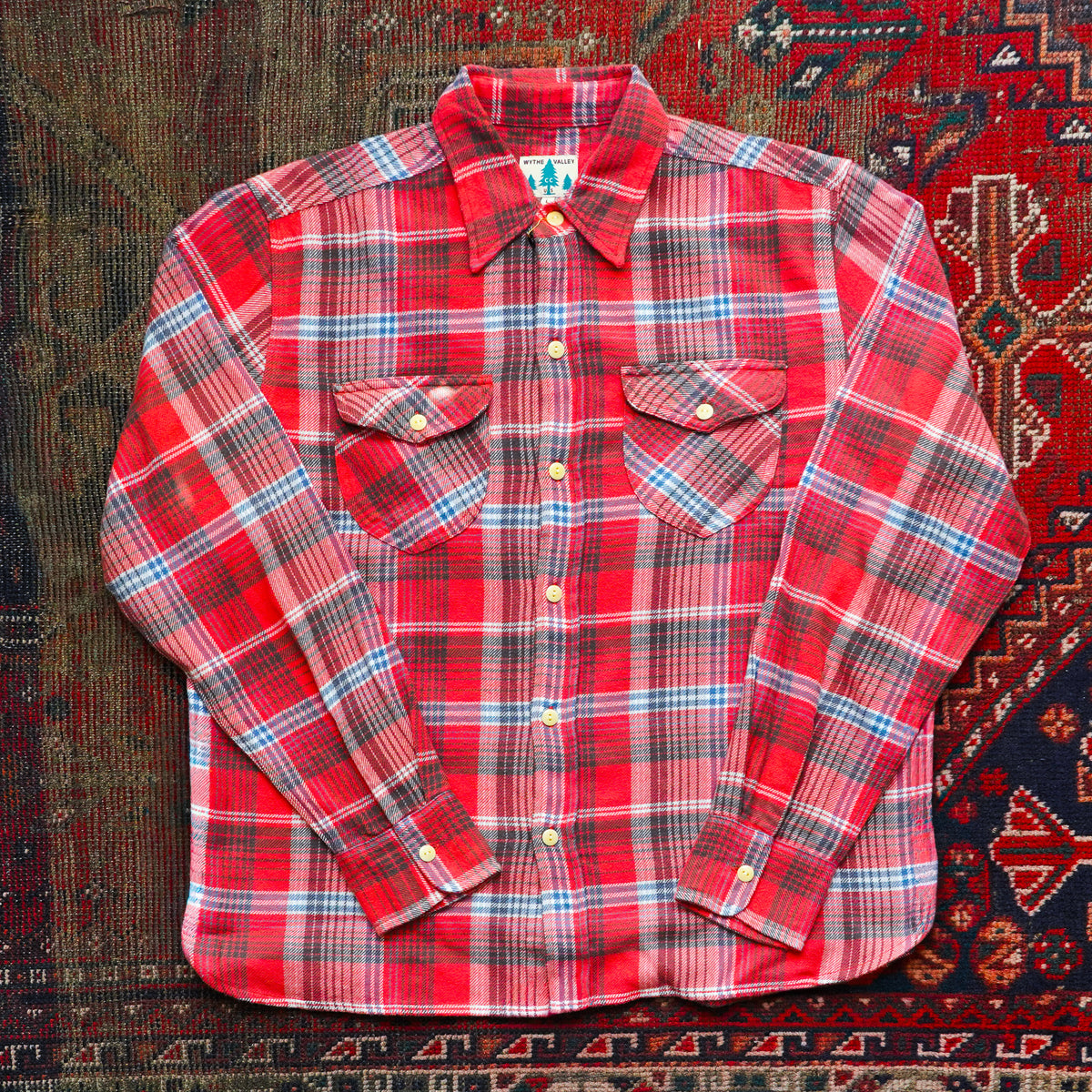 Wythe Flannel Workshirt - Cactus Flower Plaid