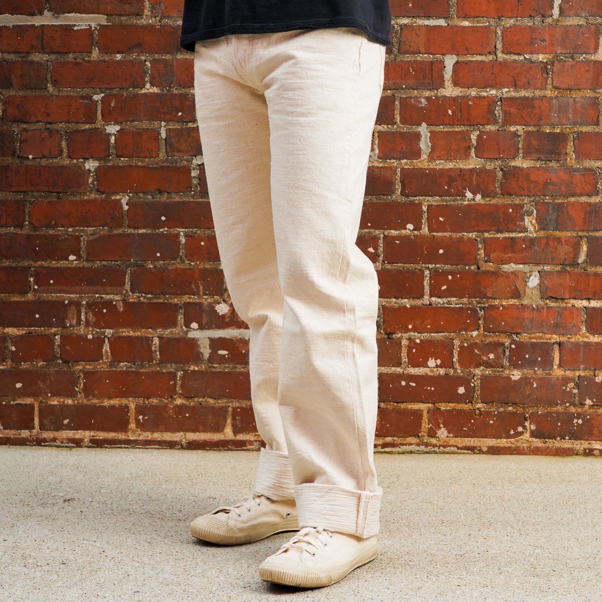 Studio D'Artisan SD-1001E GL3 Straight Fit Selvedge Denim - Ecru