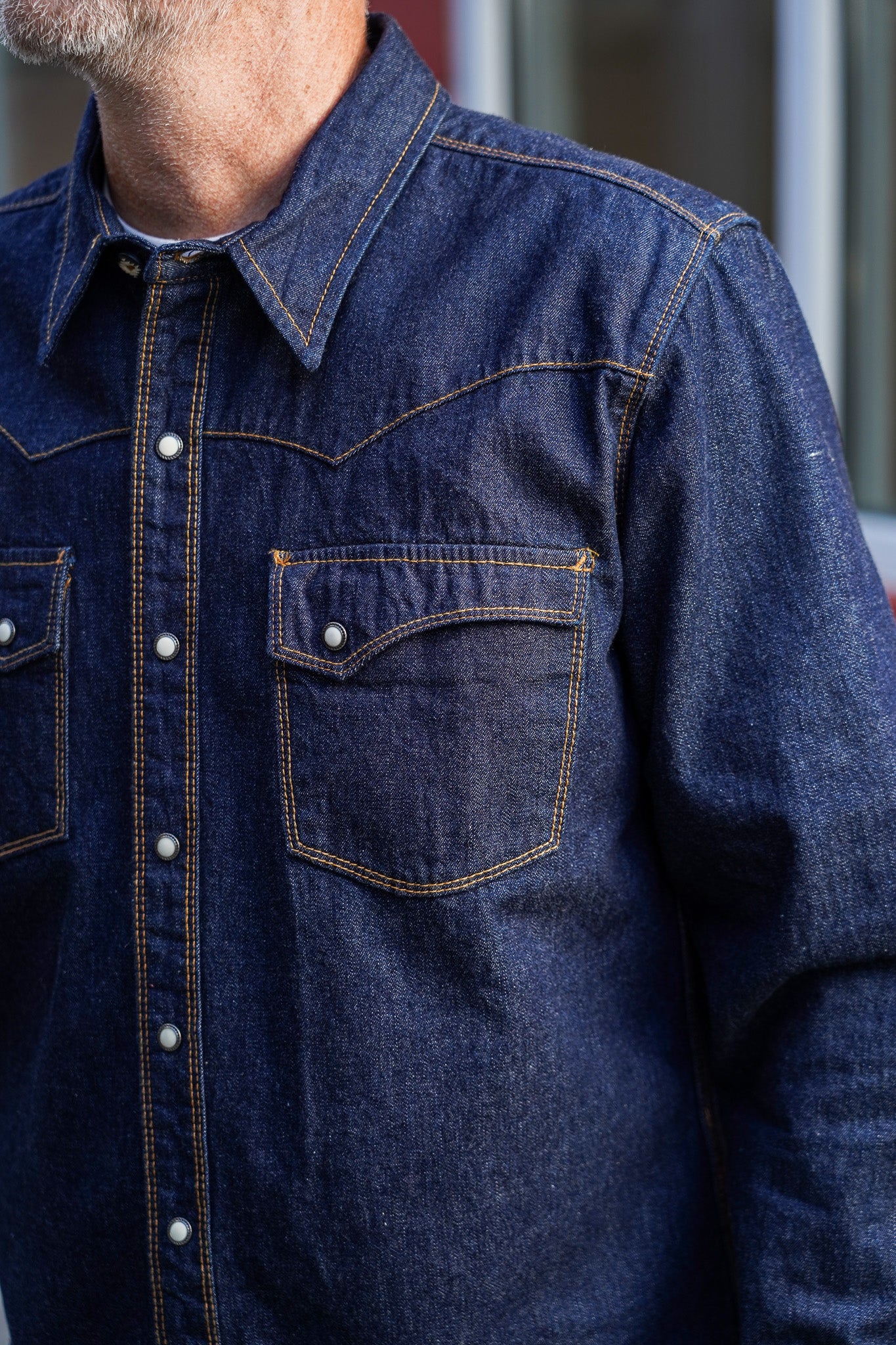Freenote Cloth Calico Western Shirt - 9oz Indigo