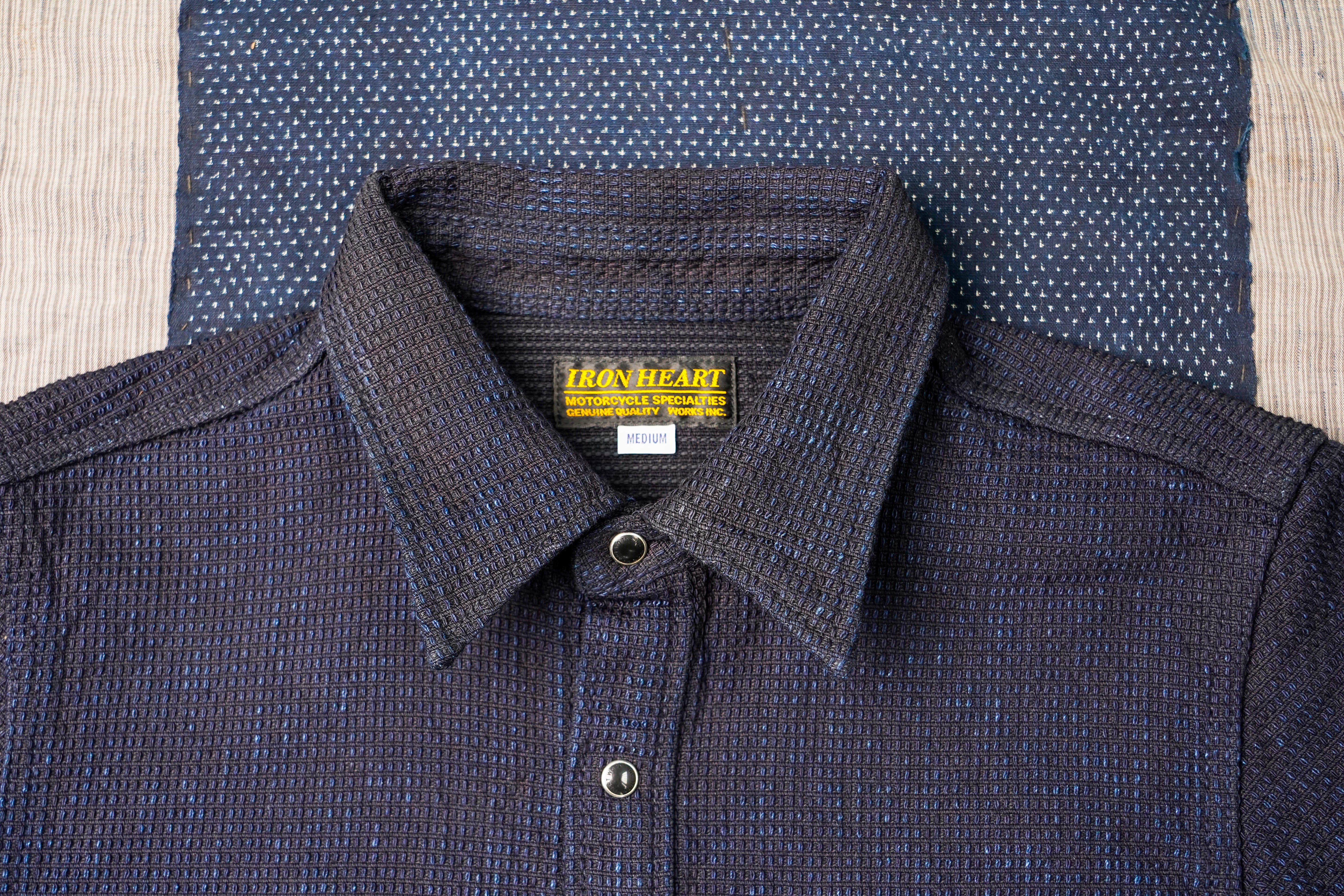 Iron Heart IHSH-437-IND 13.5oz Dobby Cloth CPO Shirt - Indigo