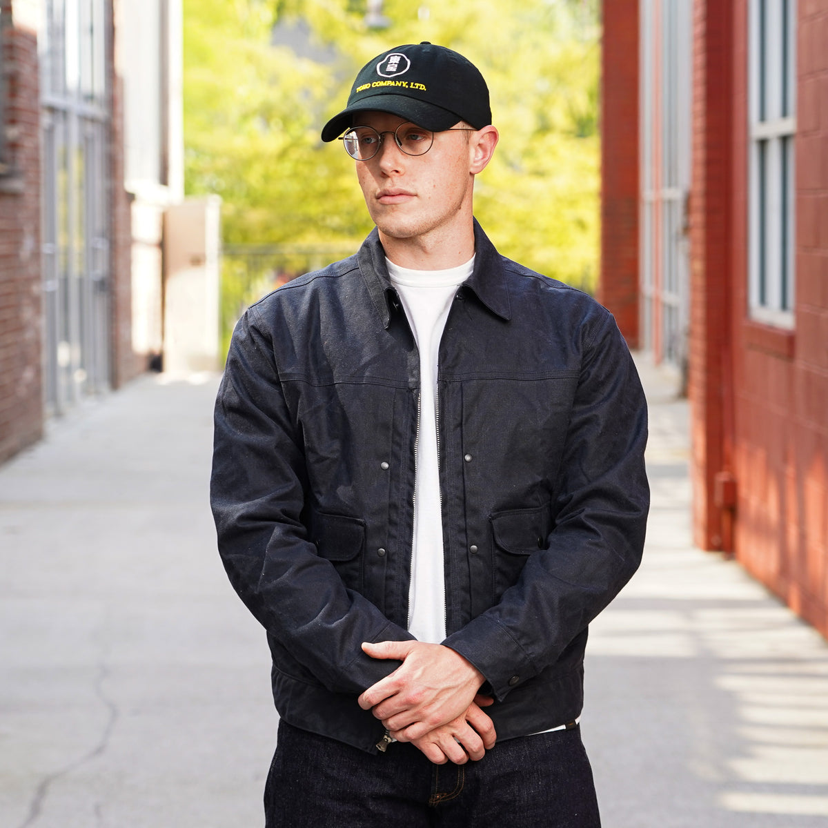 Freenote Cloth Faro 10oz Waxed Canvas Jacket - Black