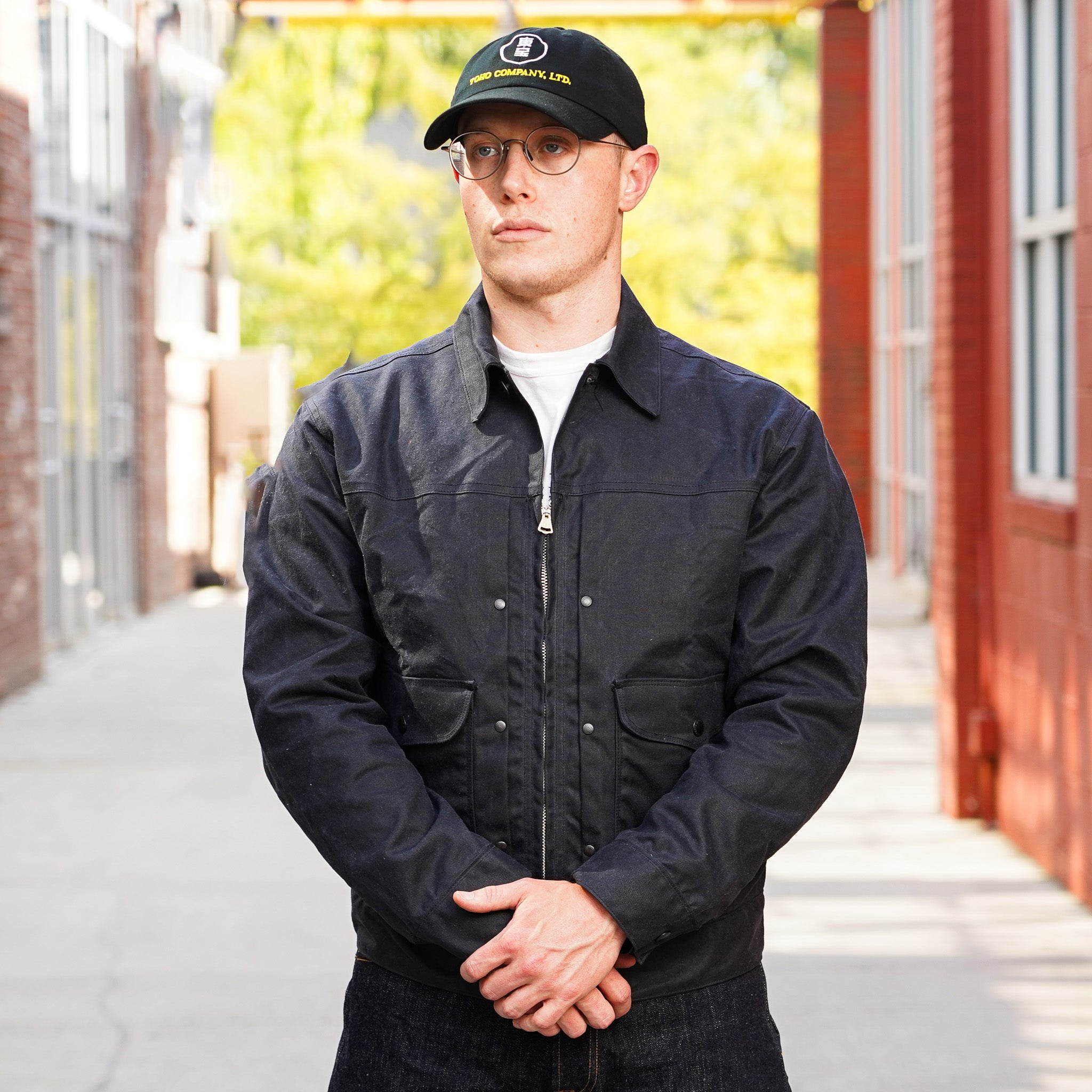 Freenote Cloth Faro 10oz Waxed Canvas Jacket - Black