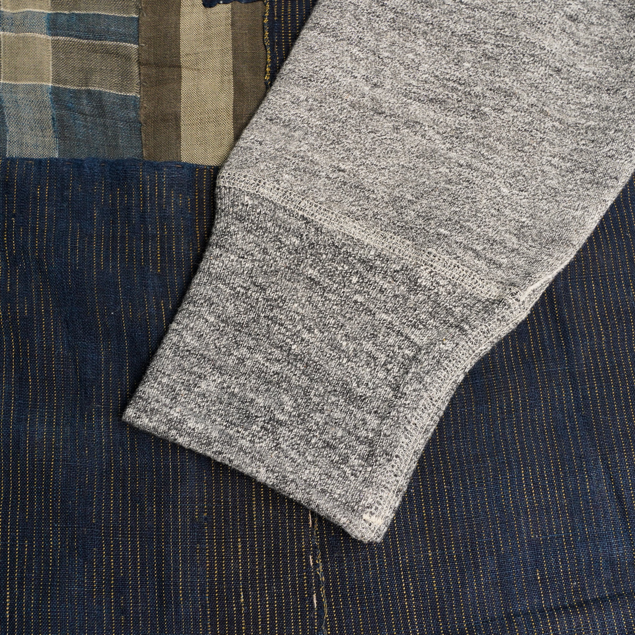 Denime Lot 262 - Four Needle Raglan Hoodie - Dark Heather Grey