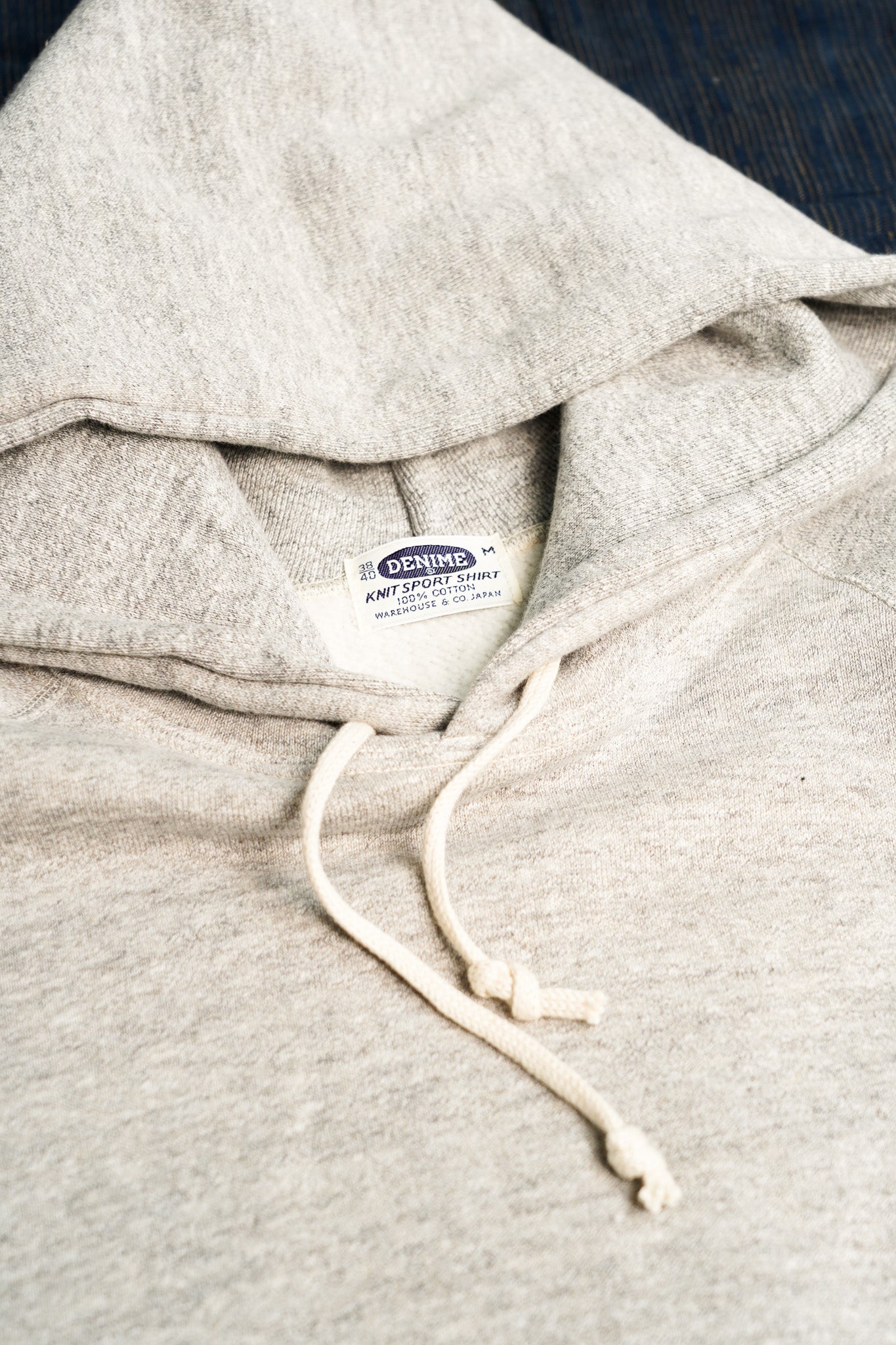 Denime Lot 262 - Four Needle Raglan Hoodie - Light Grey