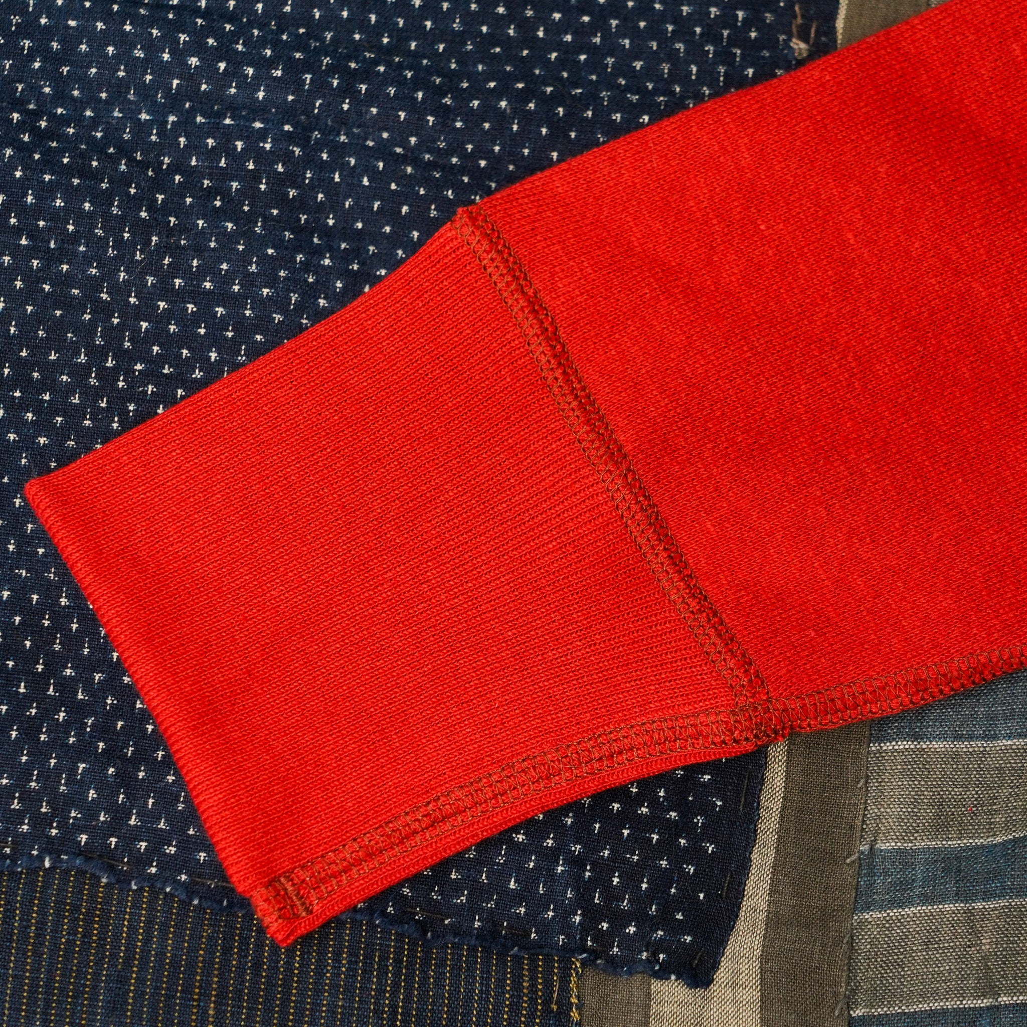 Denime Lot 261 - Four Needle Raglan Crew Neck Sweatshirt - Red