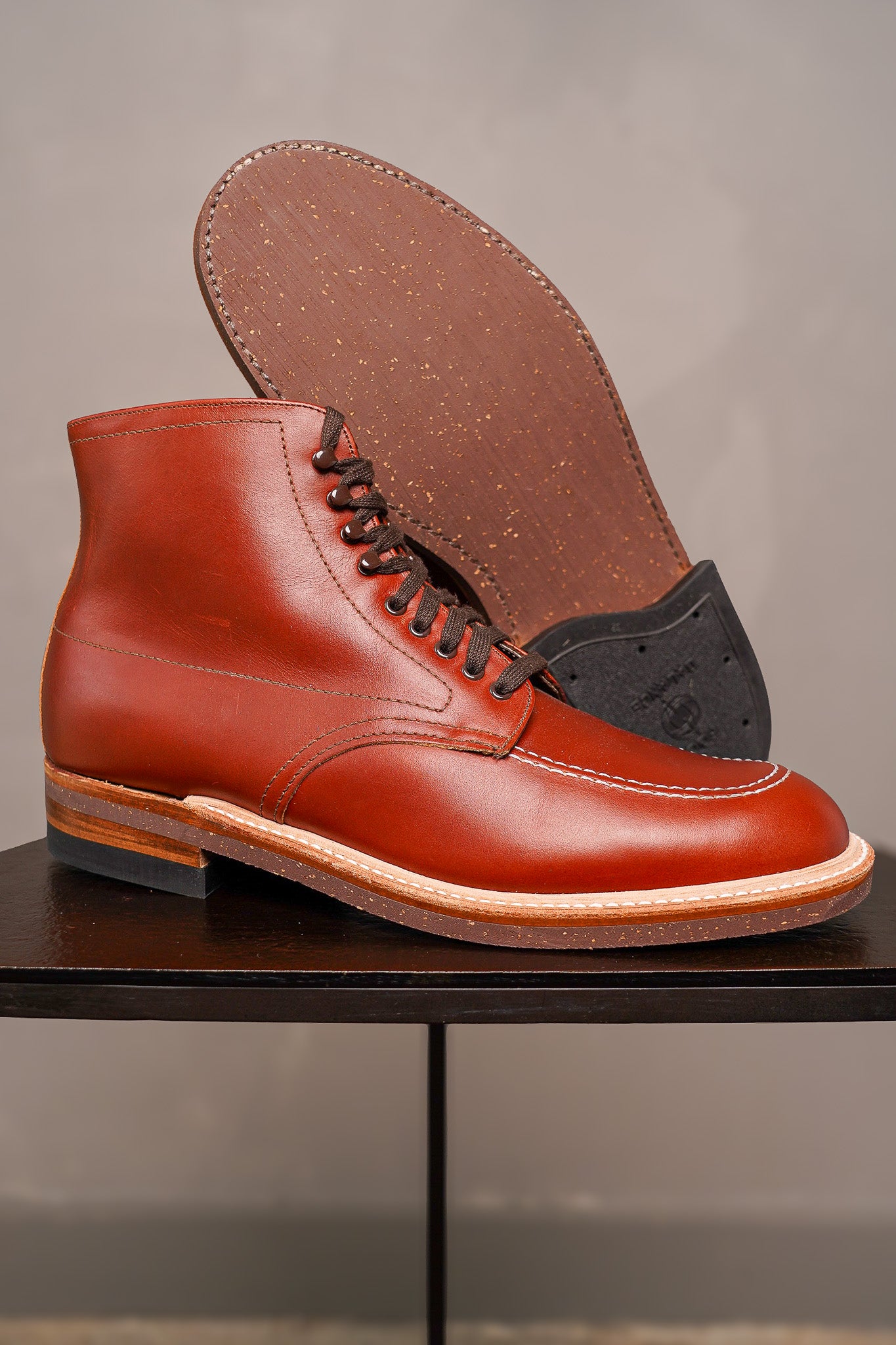 Alden 405 Moc Toe Indy Boot - Brown Leather