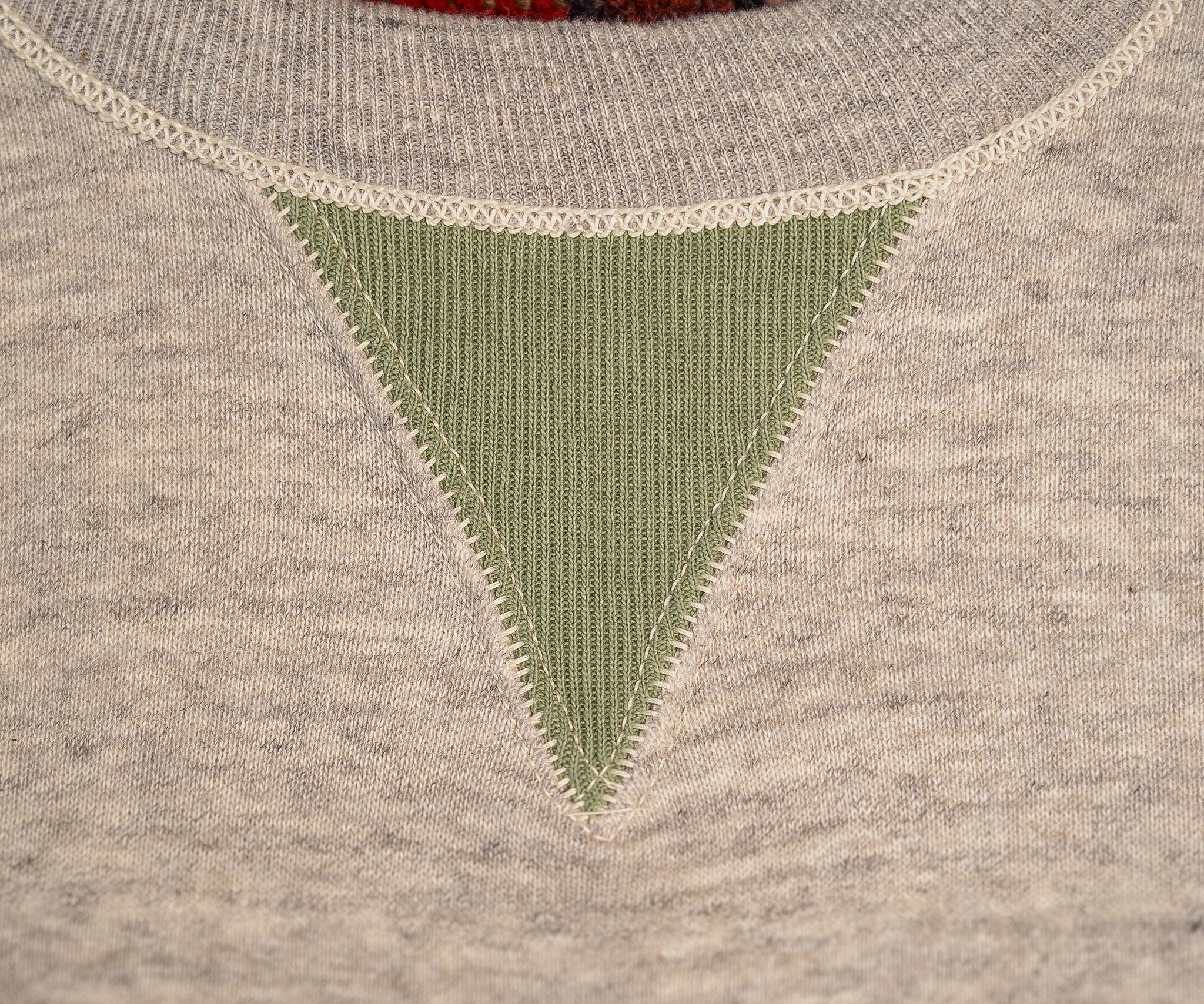John Gluckow Freedom Sweat - Oatmeal / Light Green
