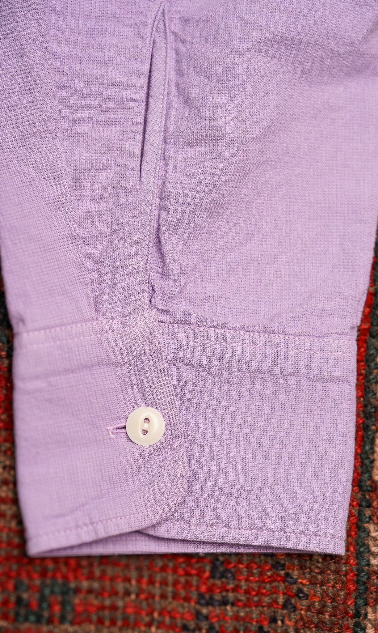 Wythe Airtex Half Zip Shirt - Hazy Purple