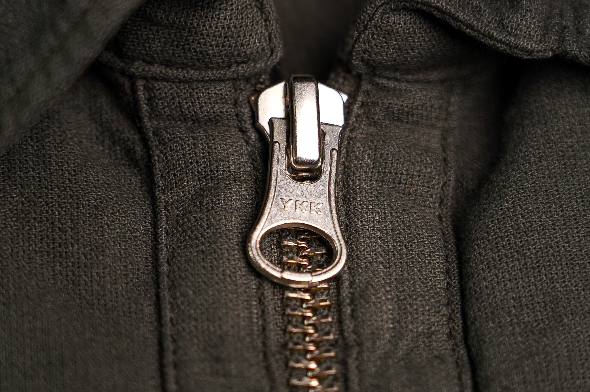 Wythe Airtex Half Zip Shirt - Faded Black