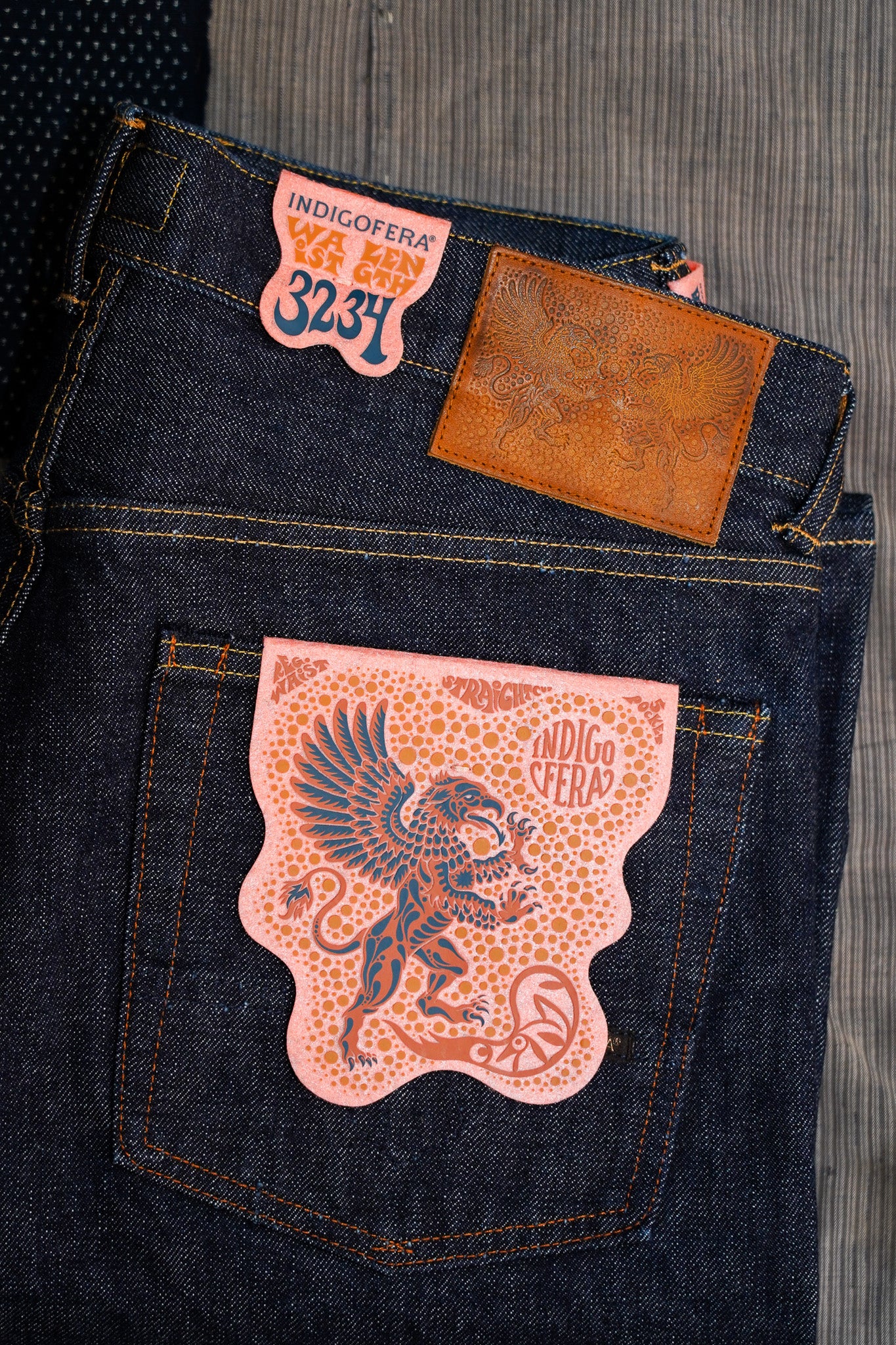 Indigofera Clint Straight Fit - 18oz Shiroyama Rinsed Denim