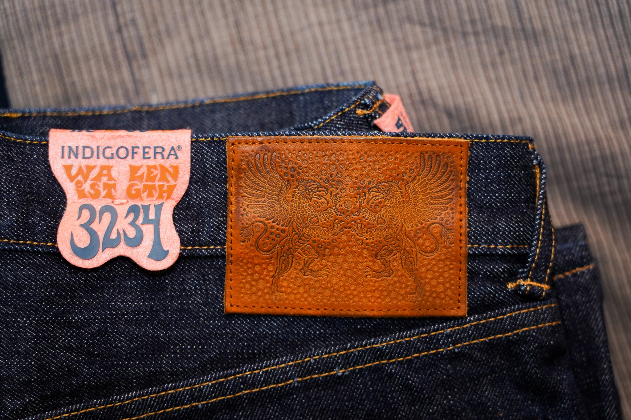 Indigofera Clint Straight Fit - 18oz Shiroyama Rinsed Denim