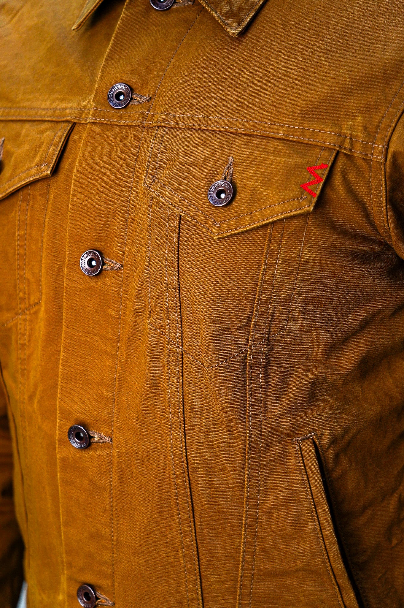 Iron Heart IHJ-147-BRN 9oz Canvas Type III Jacket - Brown