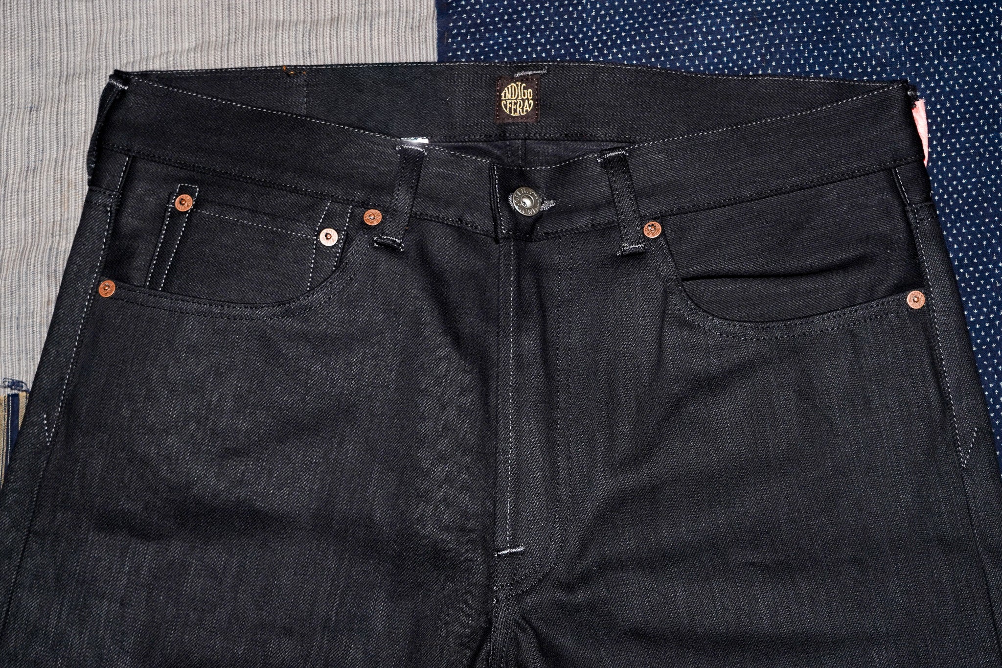 Indigofera Buck Tapered Fit - 14.5oz Gunpowder Denim