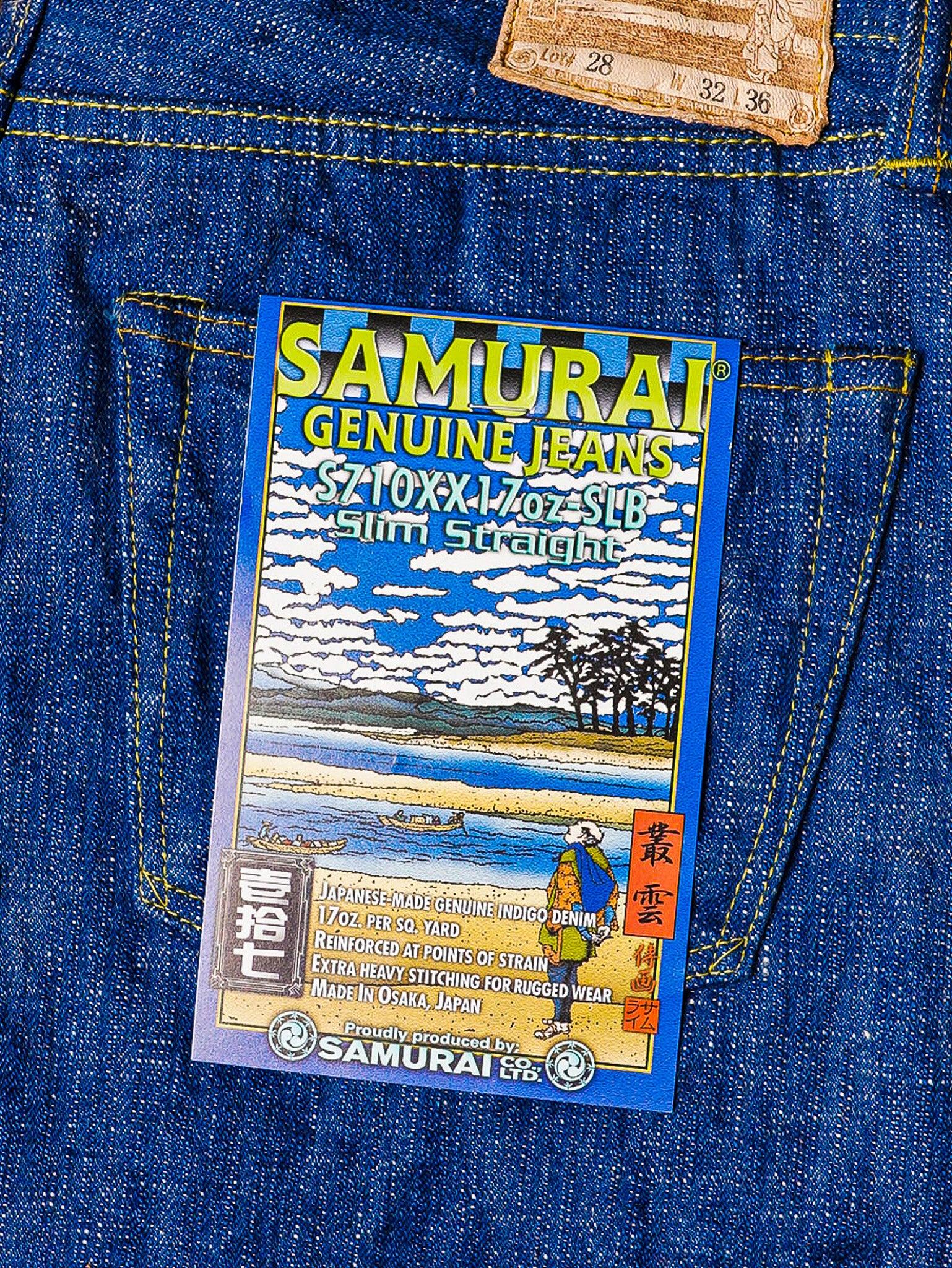 Samurai S710XX17oz-SLB Murakumo 17oz Slub Slim Straight Jeans