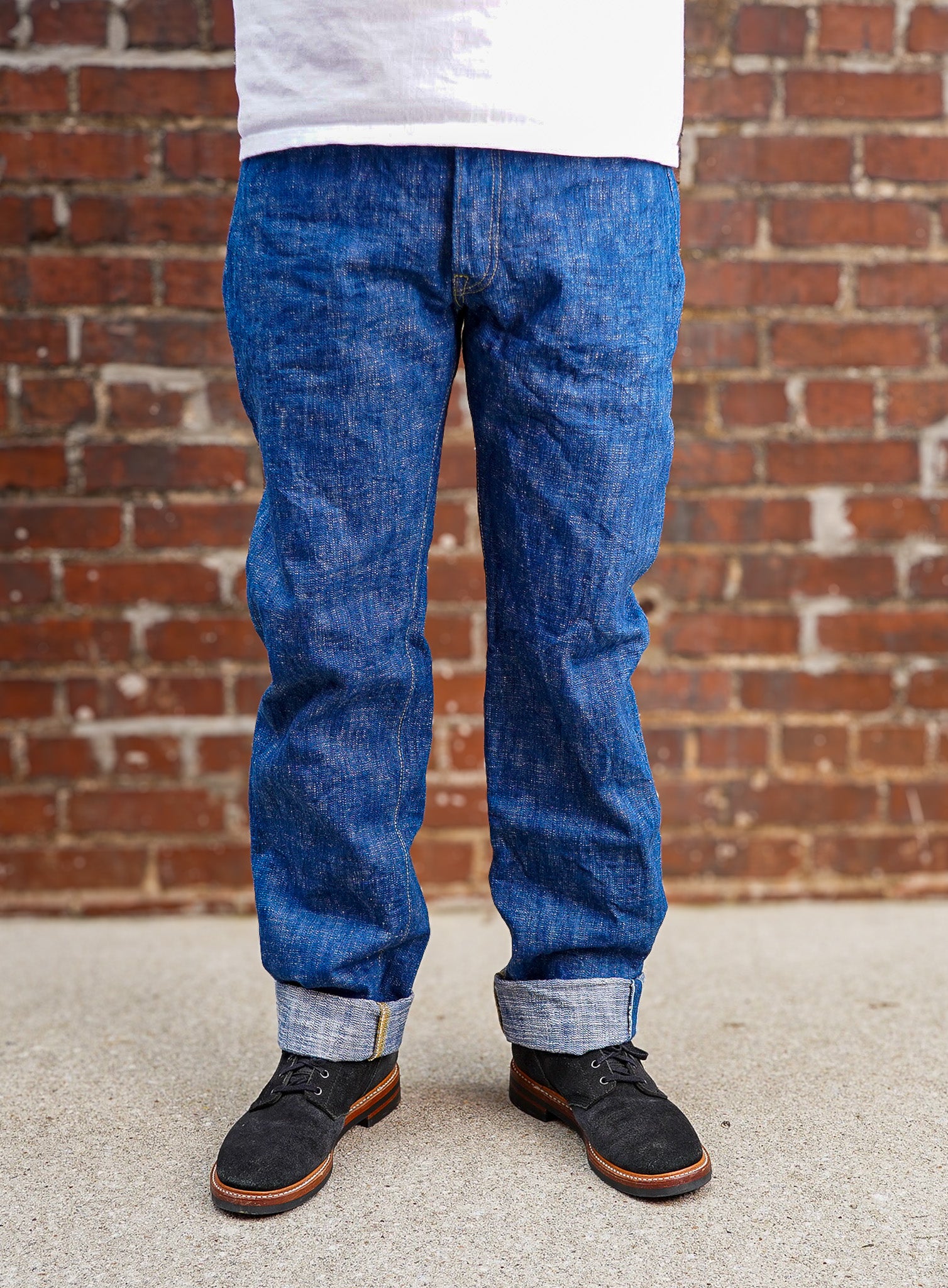 Samurai S710XX17oz-SLB Murakumo 17oz Slub Slim Straight Jeans - One Washed