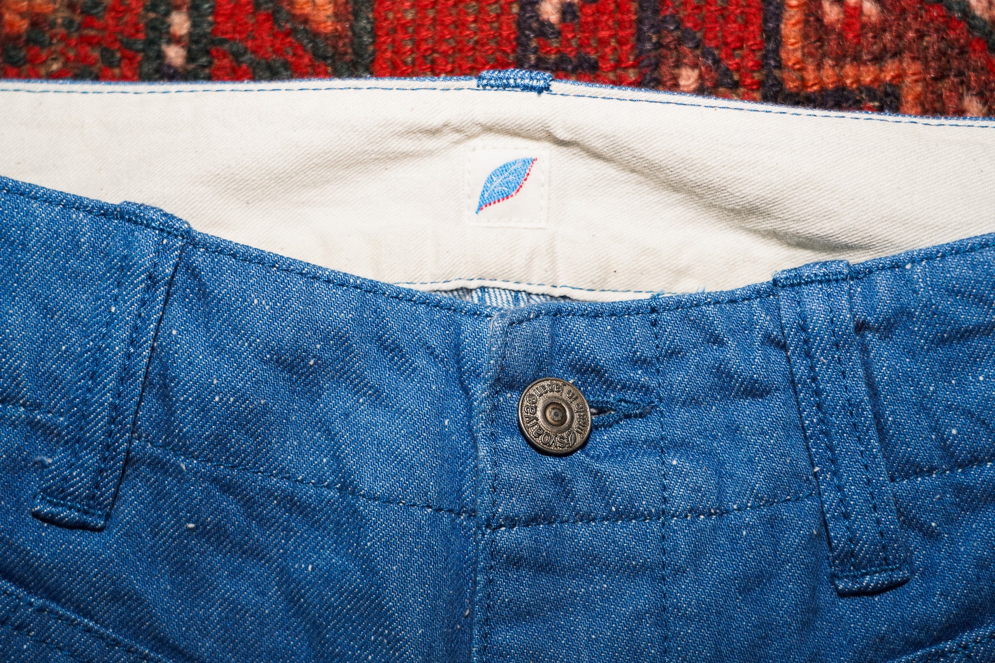 Pure Blue Japan LP-1191-L 10oz Double Pocket Worker Pants - Light Indigo