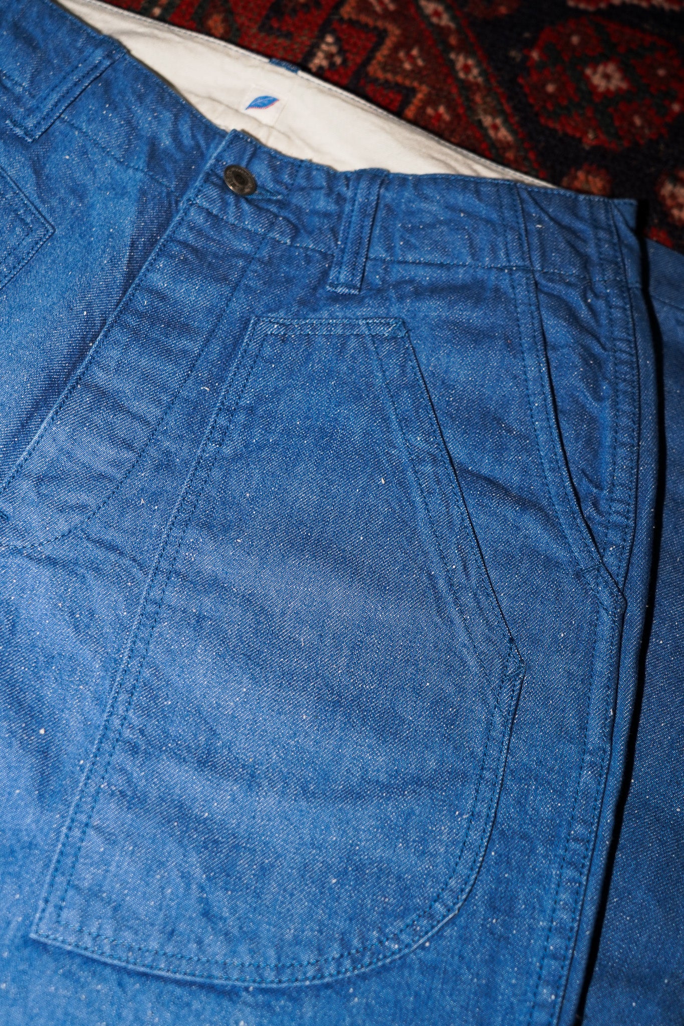 Pure Blue Japan LP-1191-L 10oz Double Pocket Worker Pants - Light Indigo