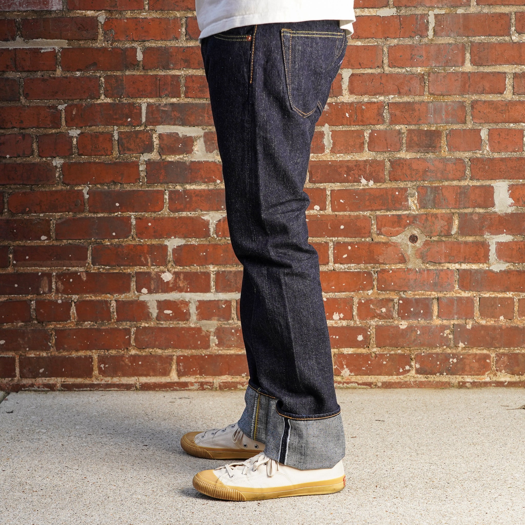 Pure Blue Japan XX-005 14oz Selvedge Denim Slim Straight Cut - One Washed