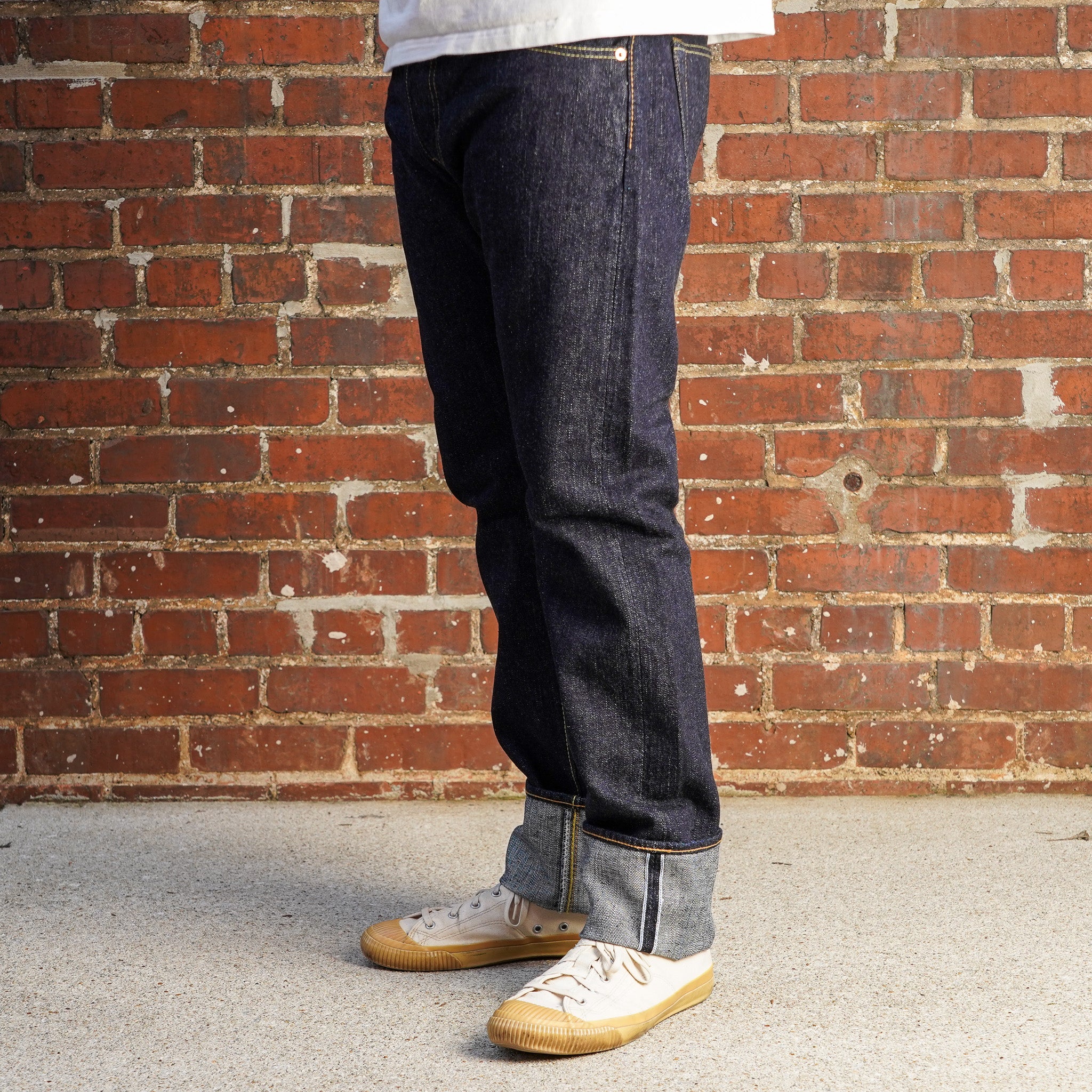 Pure Blue Japan XX-005 14oz Selvedge Denim Slim Straight Cut - One Washed