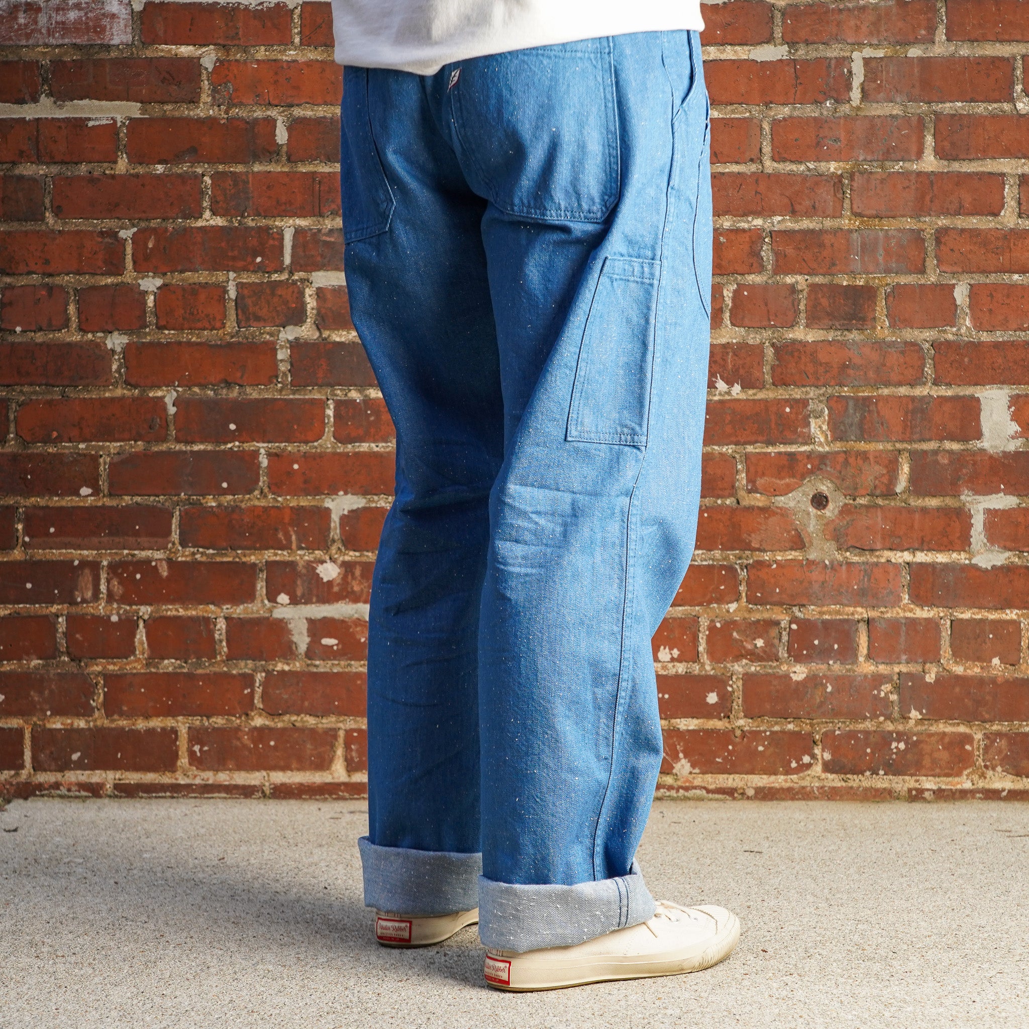 Pure Blue Japan LP-1191-L 10oz Double Pocket Worker Pants - Light Indigo