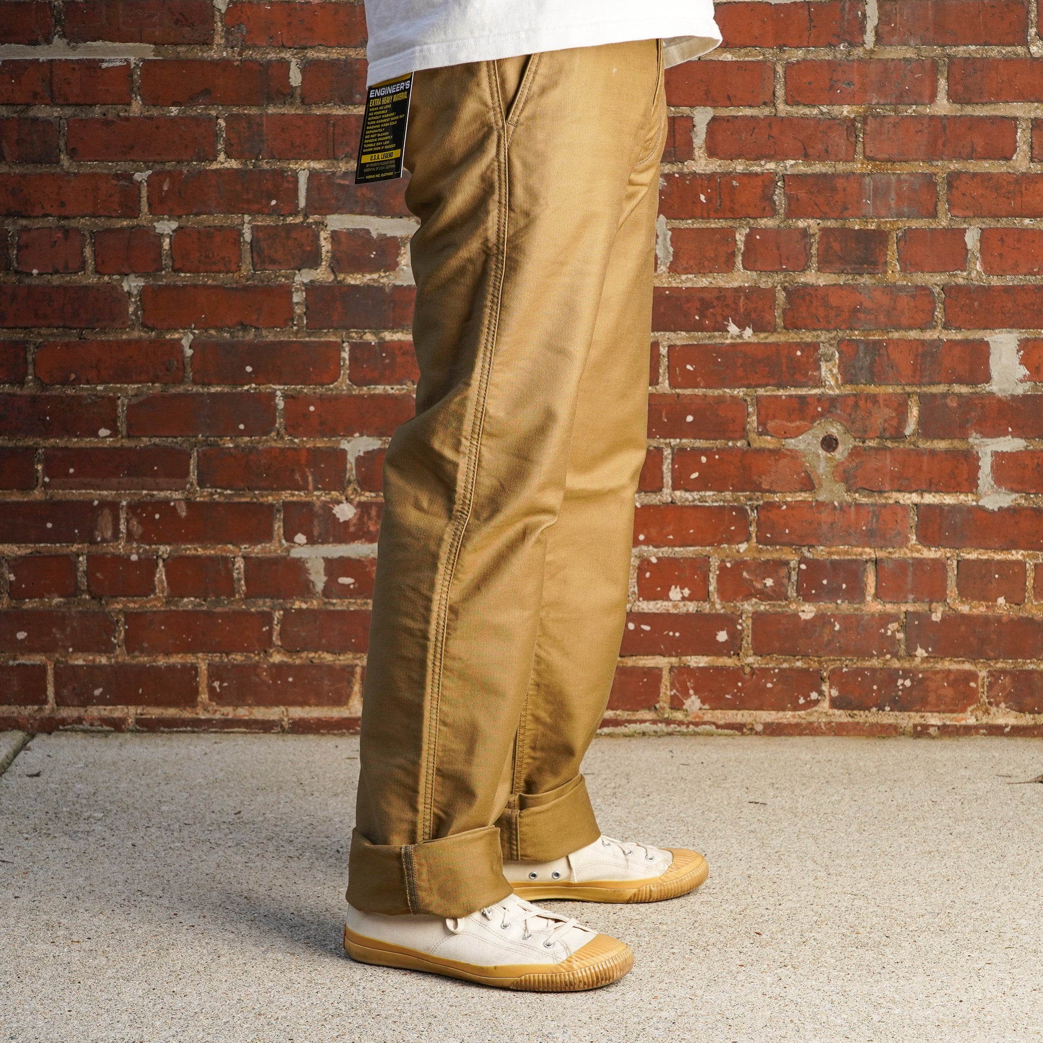 Iron Heart IH-720-KHA 11oz Cotton Whipcord Work Pants - Khaki