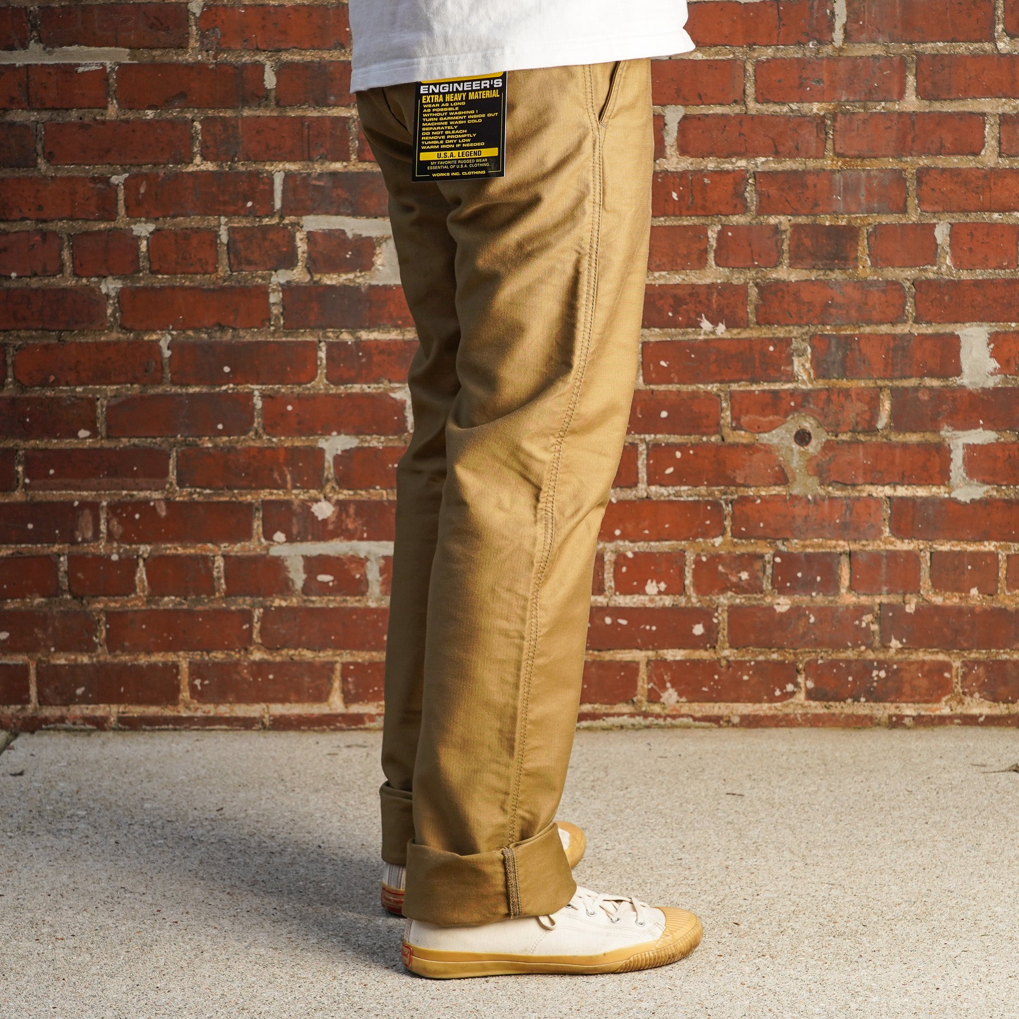 Iron Heart IH-720-KHA 11oz Cotton Whipcord Work Pants - Khaki