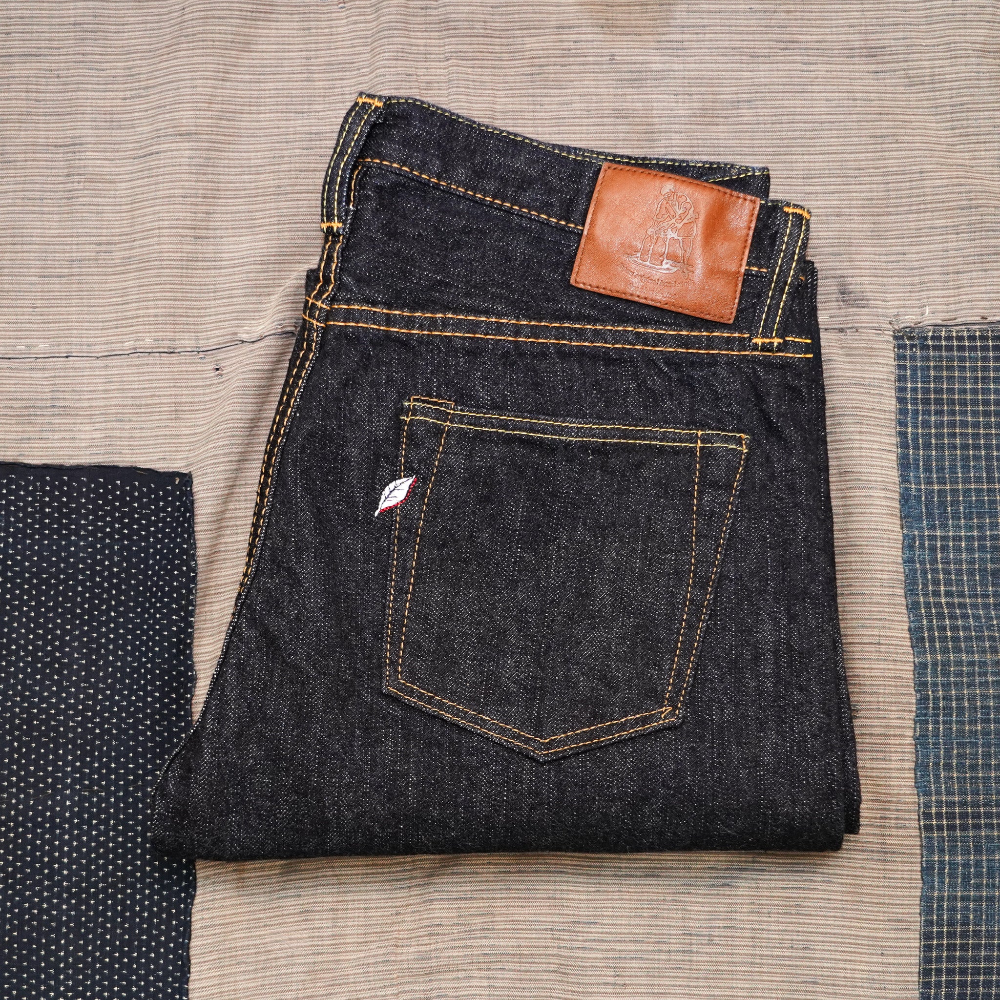 Pure Blue Japan XX-005 14oz Selvedge Denim Slim Straight Cut - One Washed